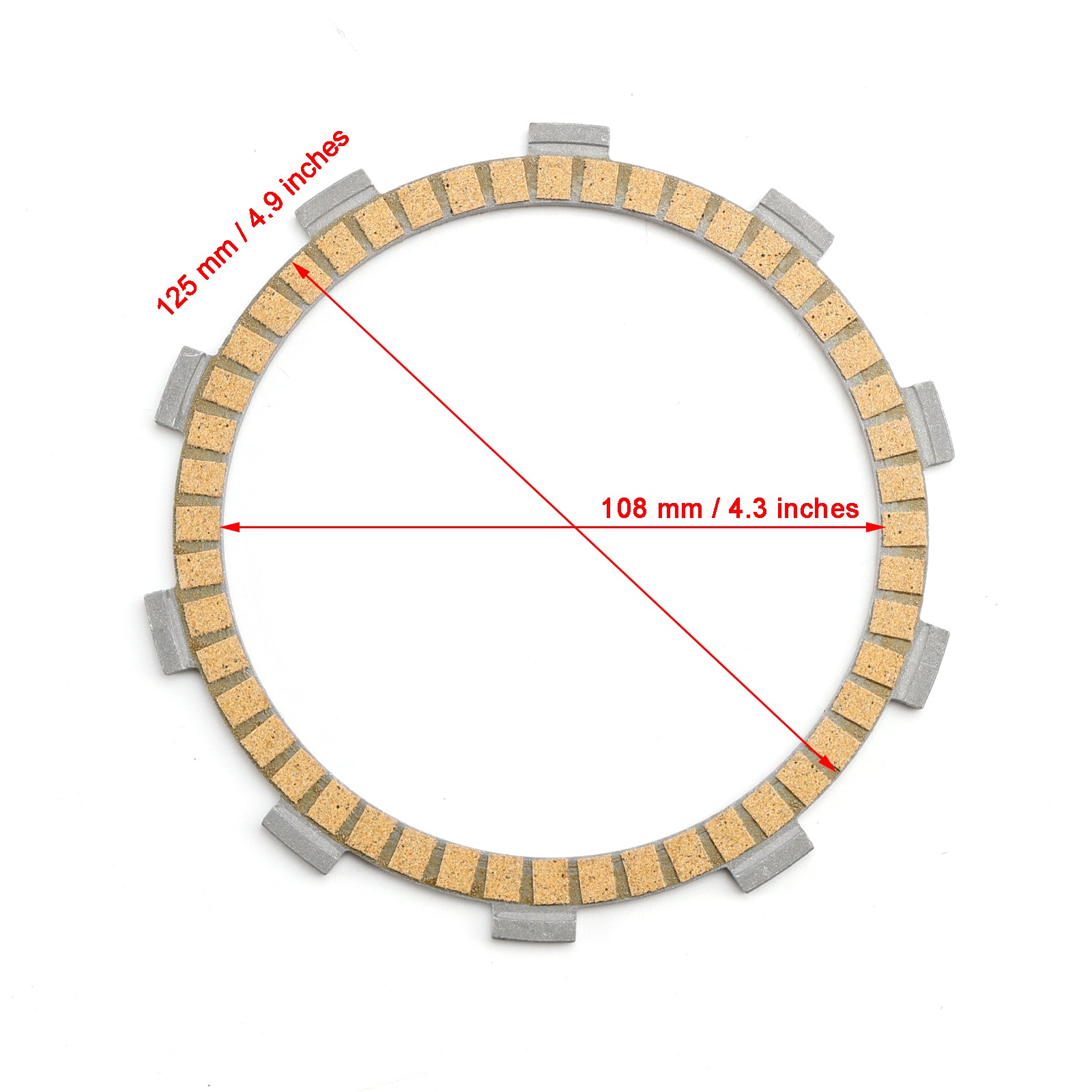 Clutch Friction Plate Kit for Ducati Superbike 848 08-10 Multistrada 1100 07-09