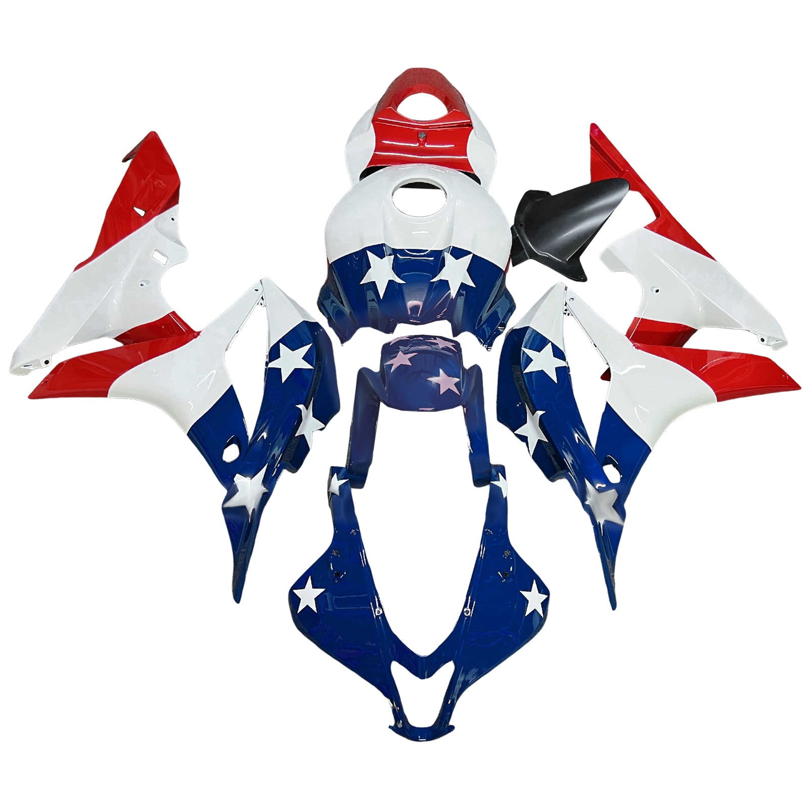 Injektionsmässa Kit Bodywork Plastic ABS för Honda CBR600RR 2007-2008 F5