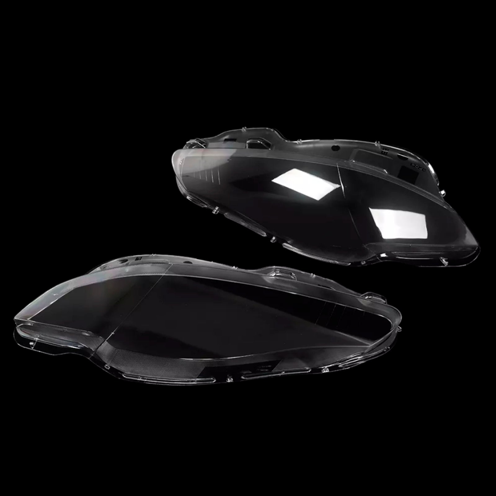 2010-2019 Jaguar XJ XJL Pair Front Headlight Lens Cover Shell Clear