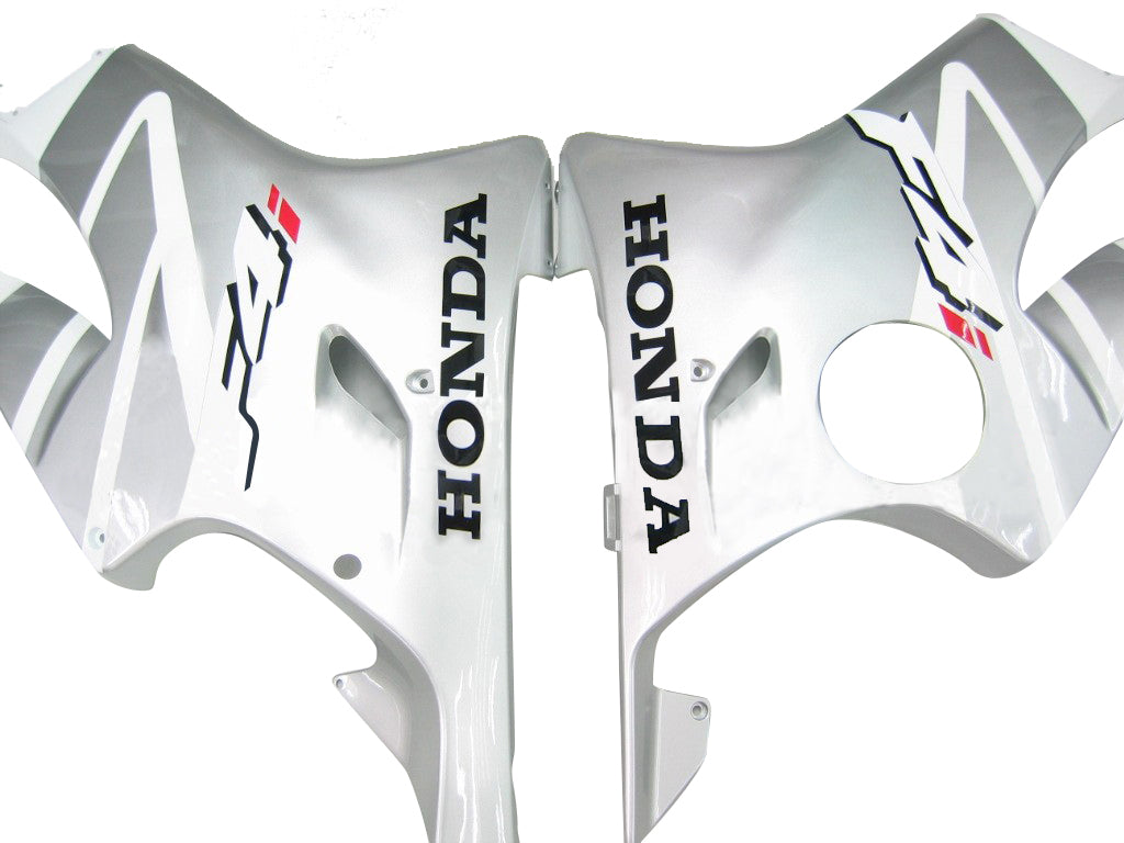 2004-2007 Honda CBR 600 F4i White & Silver F4i Racing Fairings Generic