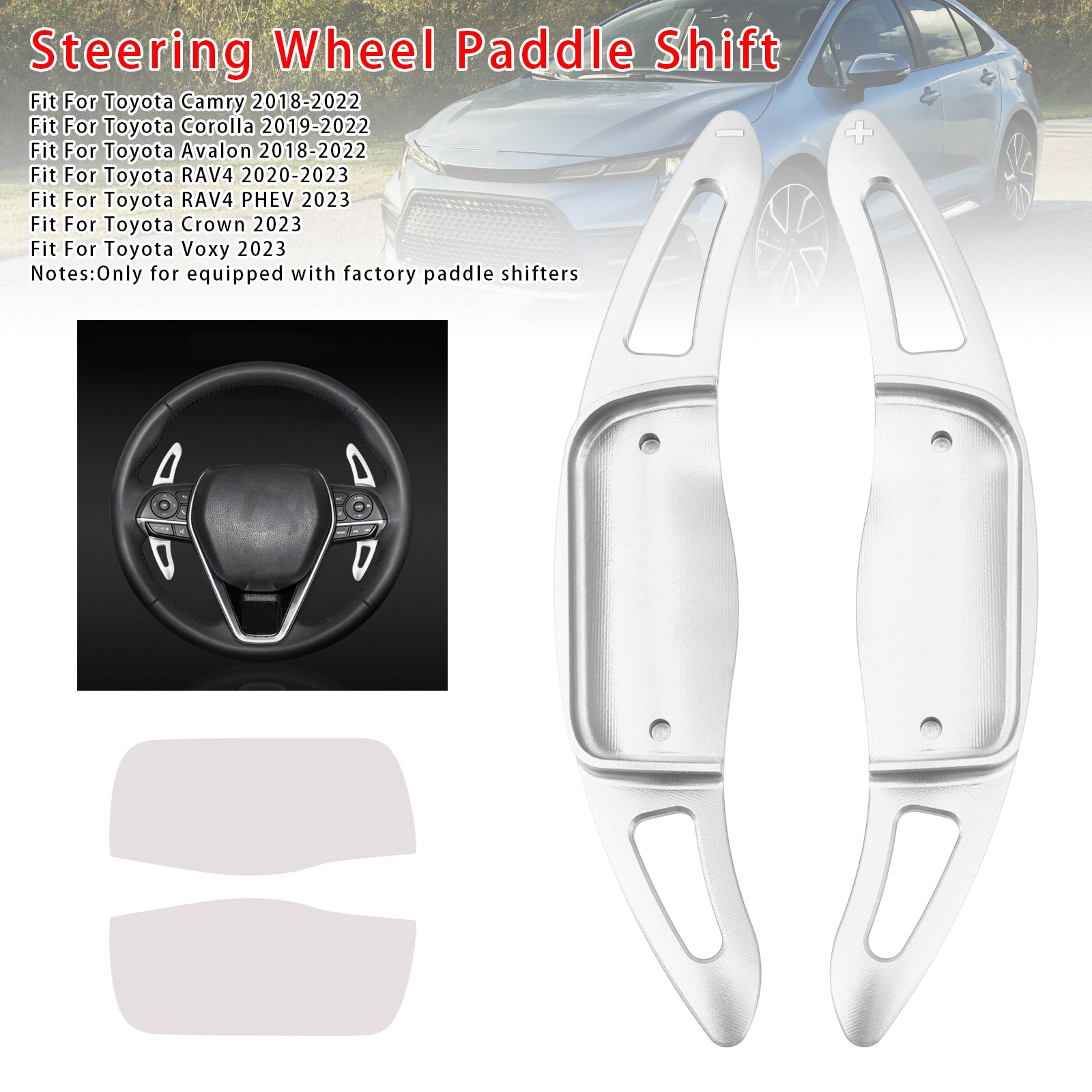 Stuurwiel schakelpeddelverlenging voor Toyota Camry Avalon