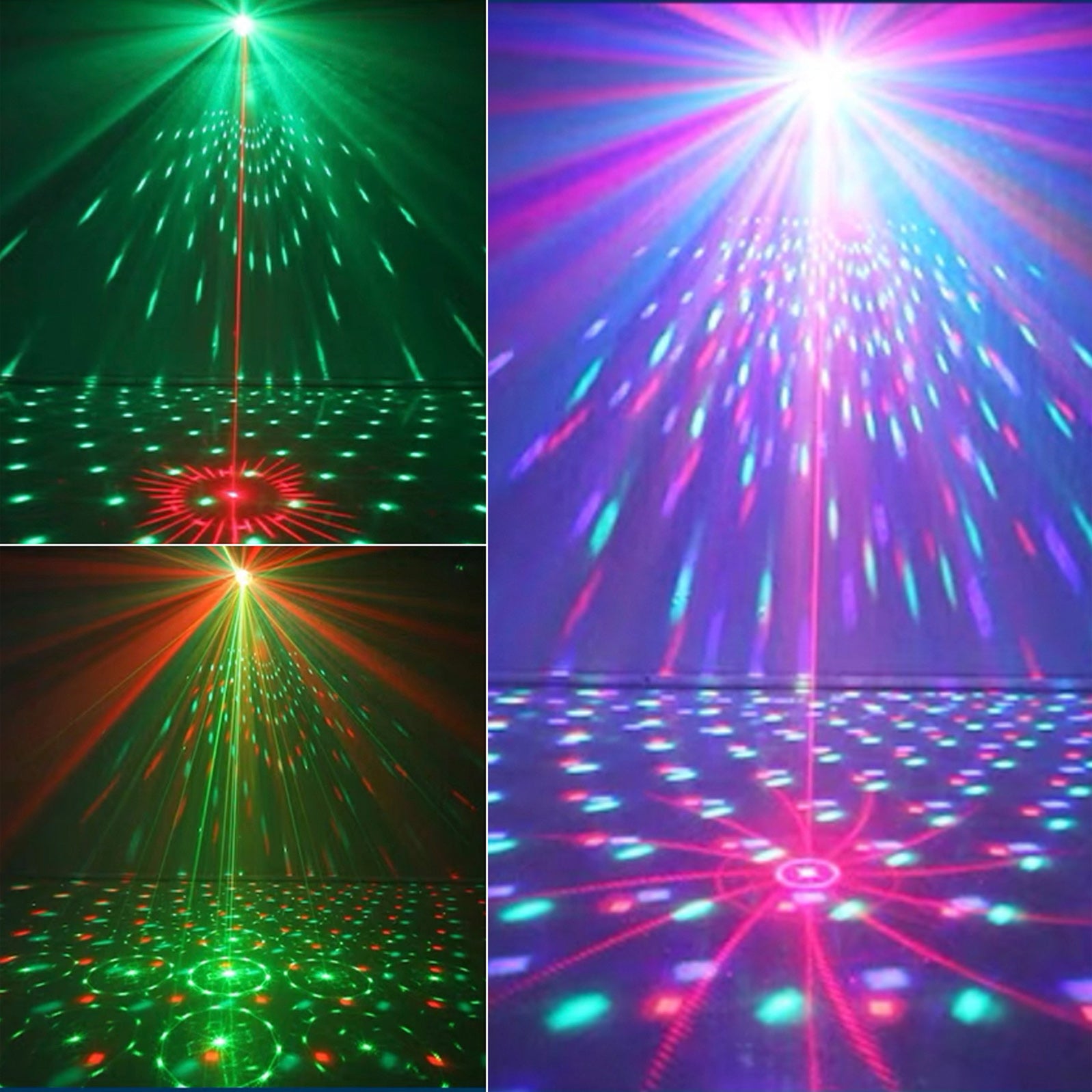 Lumière Laser LED RGB, 60 motifs, boule magique, éclairage de scène, DJ Disco Party
