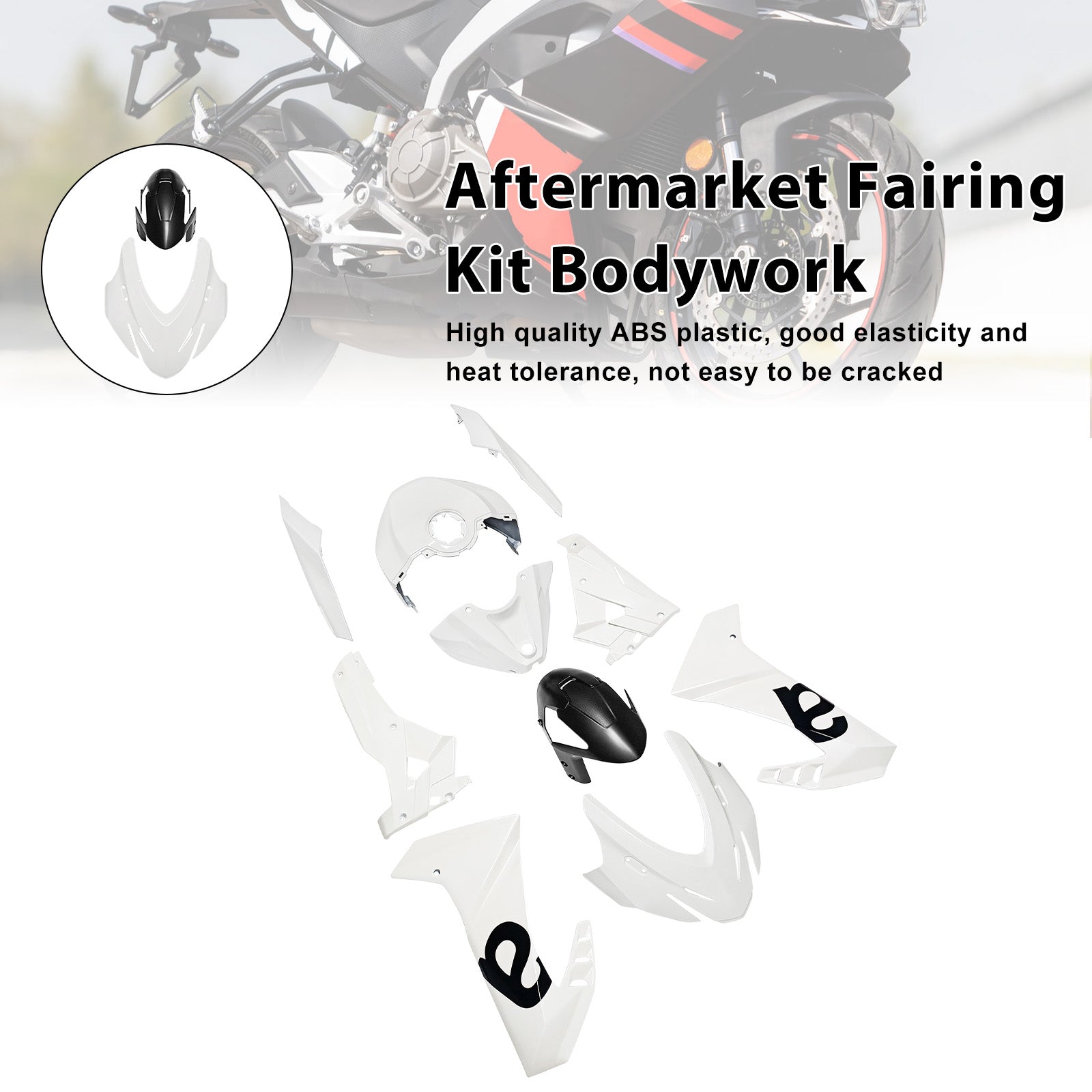 Injection ABS Plastic Bodywork Fairing Kit for Aprilia RS457 2024-2025 03#