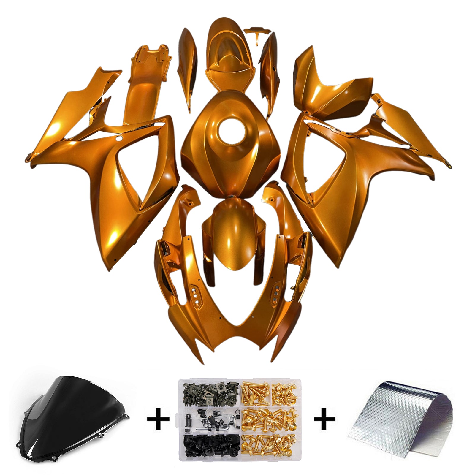 Kit de carénage d'injection carrosserie plastique ABS pour Suzuki GSXR 600/750 2006-2007 K6