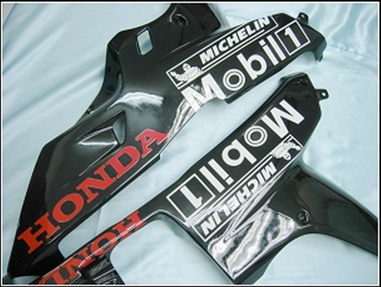 2007-2008 CBR600RR Carrosseriekuip Zwart ABS Spuitgegoten kunststoffen Set Generiek