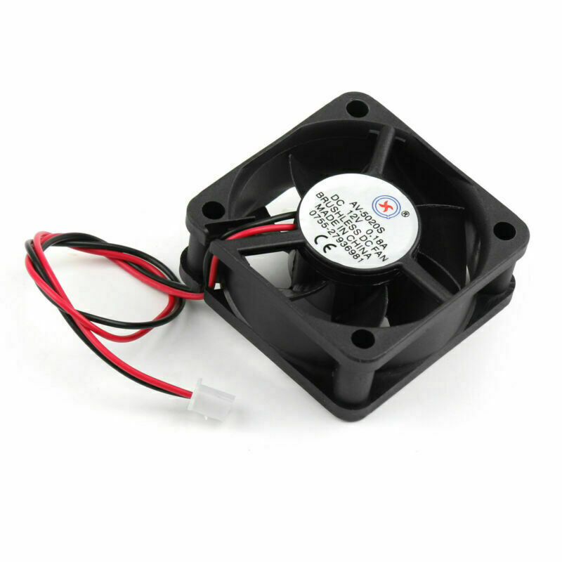 Pin Wire Fan 2 Borstelloze DC PC 0,18A Koeling 12V Computer 5020s 50x50x20mm F10