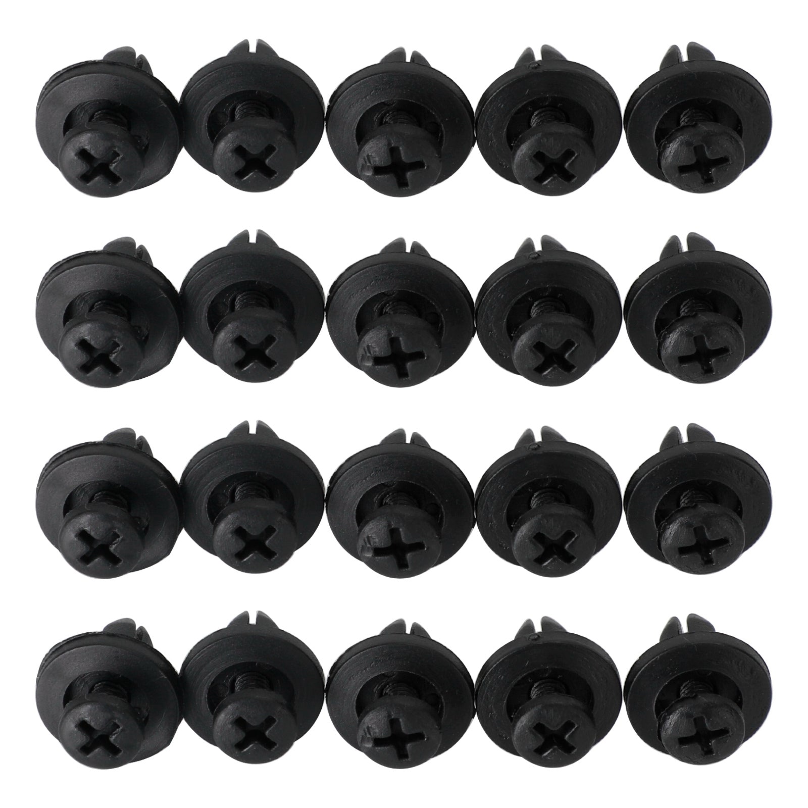 20x 6mm Fairing Clip Screw Rivets Panel Trim For Suzuki GSX, Burgman, V-Strom