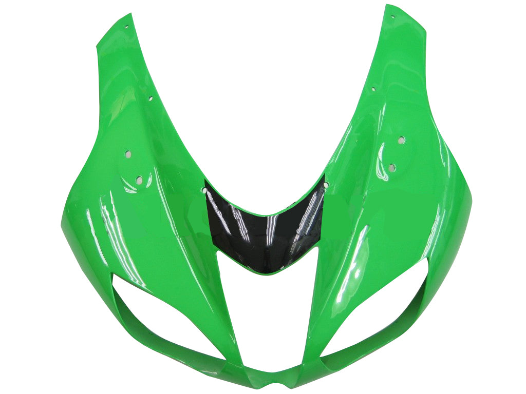 2007-2008 Kawasaki ZX6R ZX636 Fairings Green Black Silver Ninja ZX6R Racing Generic