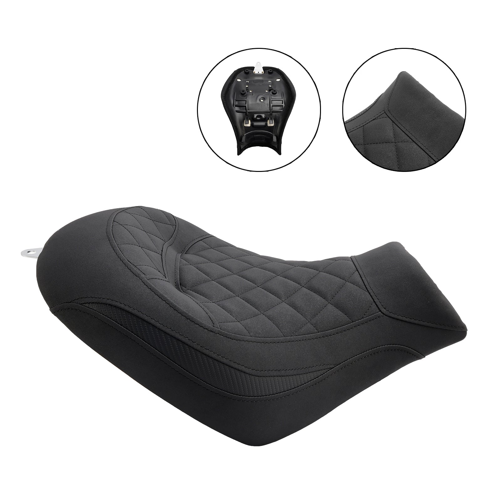 2015-2023 Kawasaki Vulcan S Vn650 Asiento delantero Raider Cojín del conductor Pu Verde