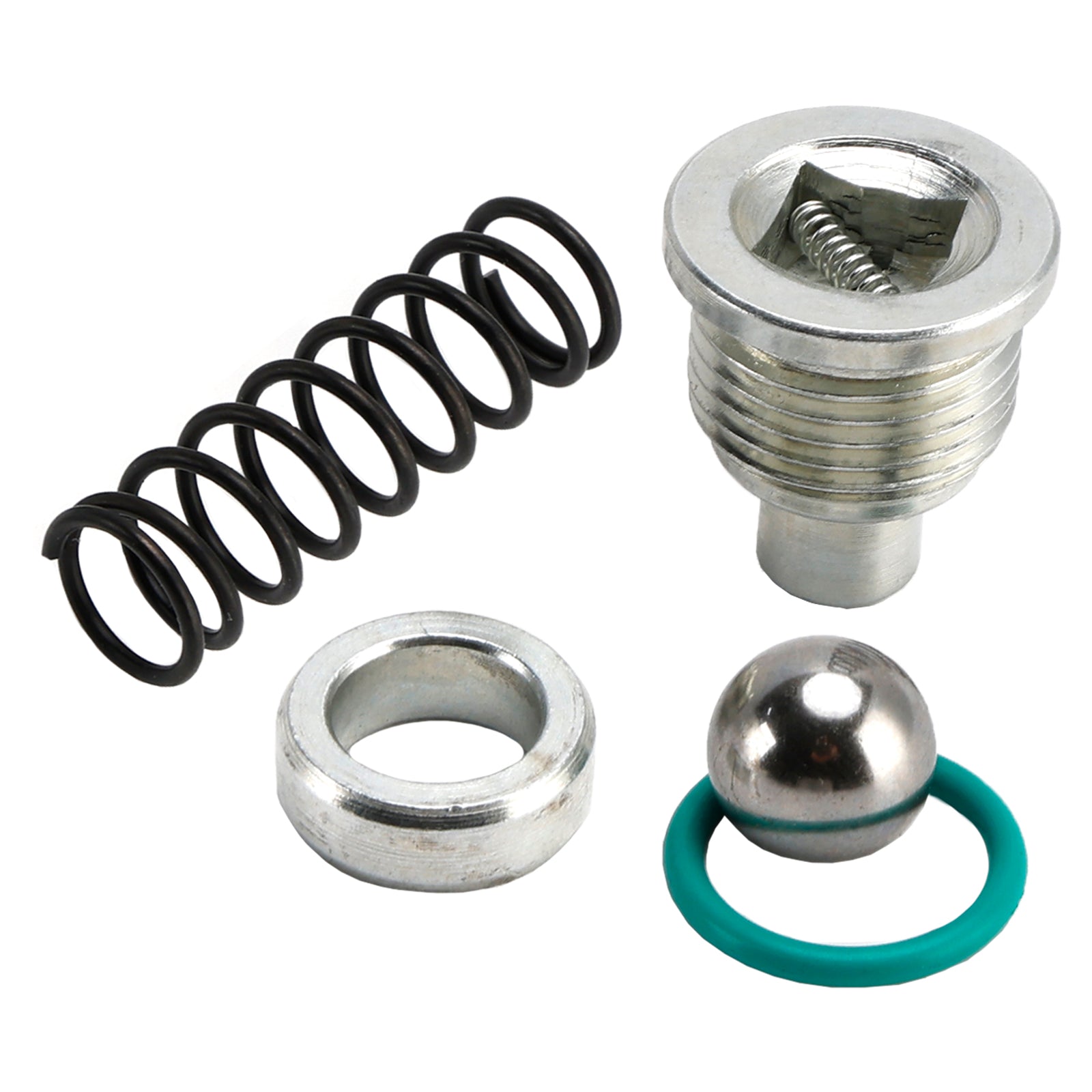 Oil Pump Relief Valve Spring Plug & Seals Kit for Ford  94.5-03 7.3L Diesel