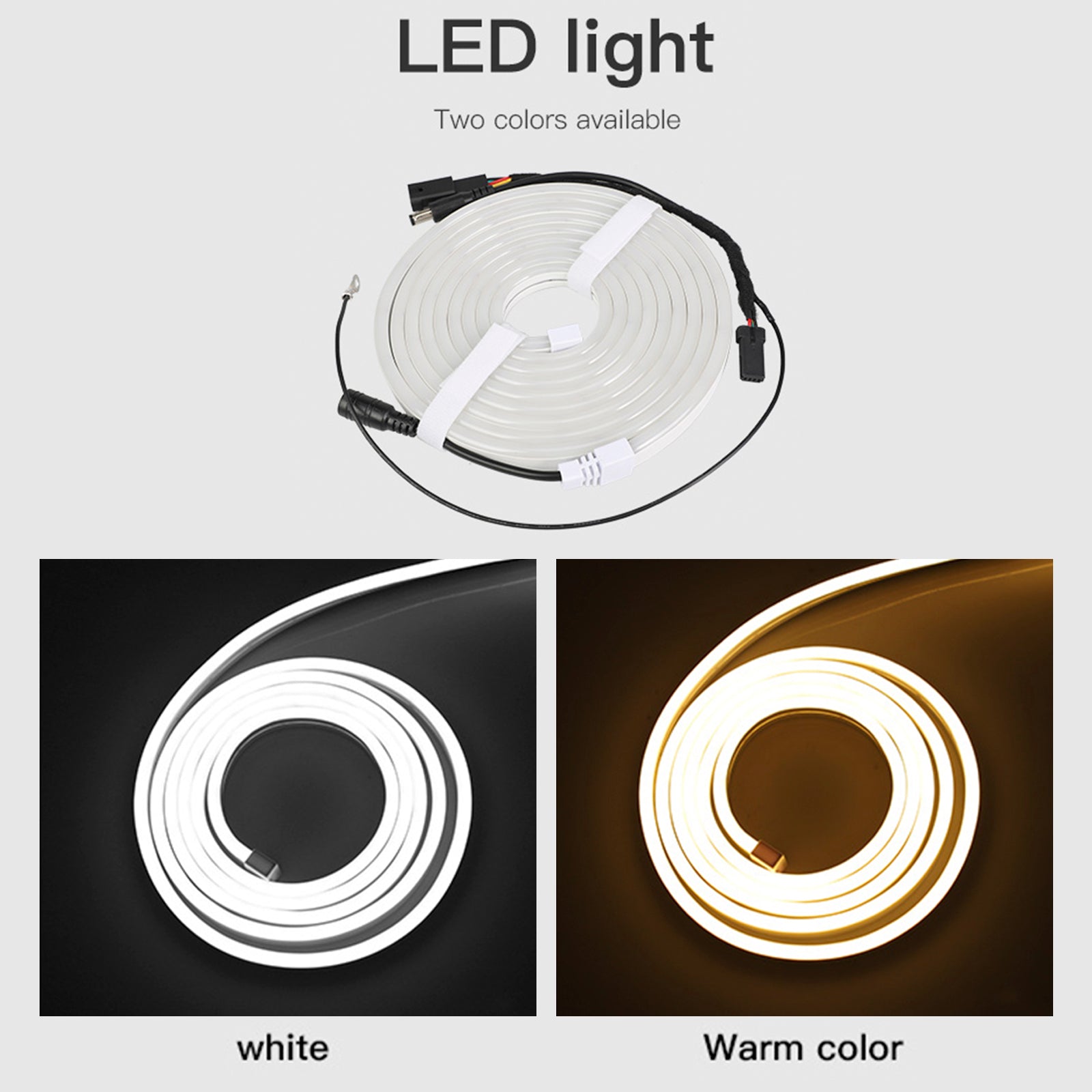 Tira de luz LED de ambiente ambiental para maletero delantero, Color cálido para Tesla Model 3/Y/S/X