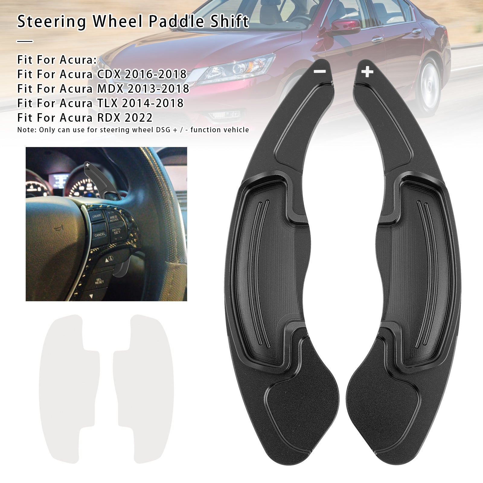 Steering Wheel Paddle Shifter For Acura RDX MDX CDX TLX 13-18