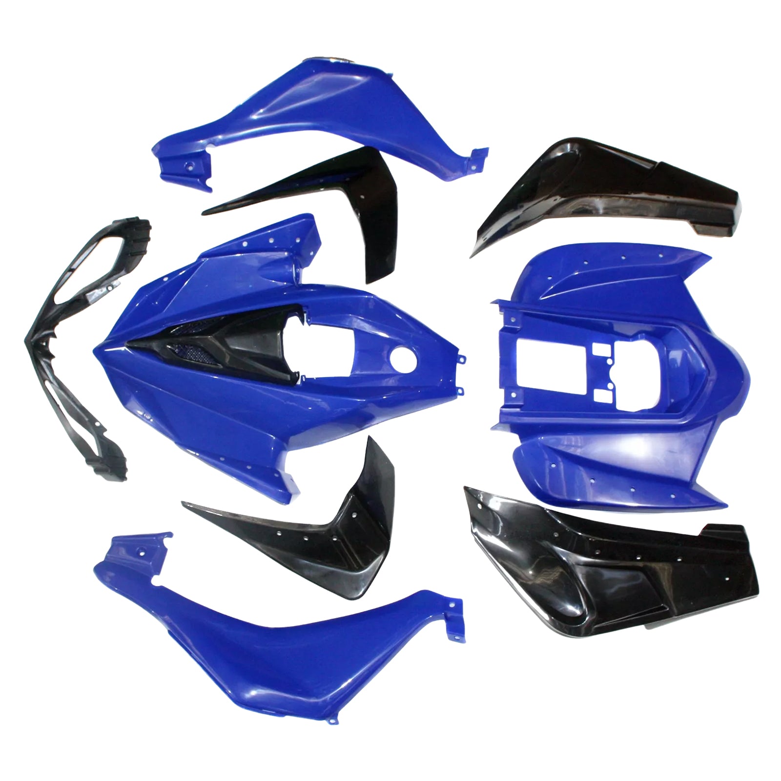 Kunststof kuip spatbordenset voor 110cc 125cc Mars Sport Quad crossmotor ATV blauw