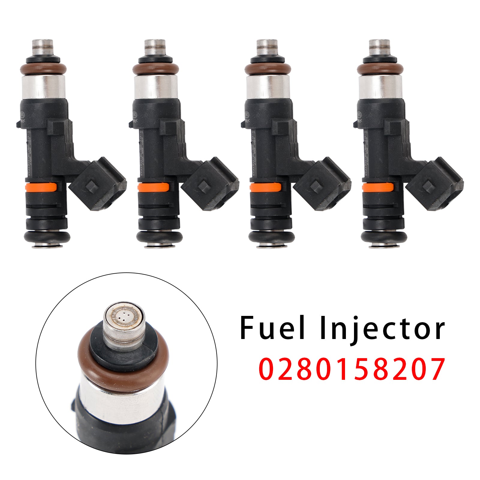 4Pcs Fuel Injector For Ford Focus III Fiesta VI Mondeo IV 0280158207
