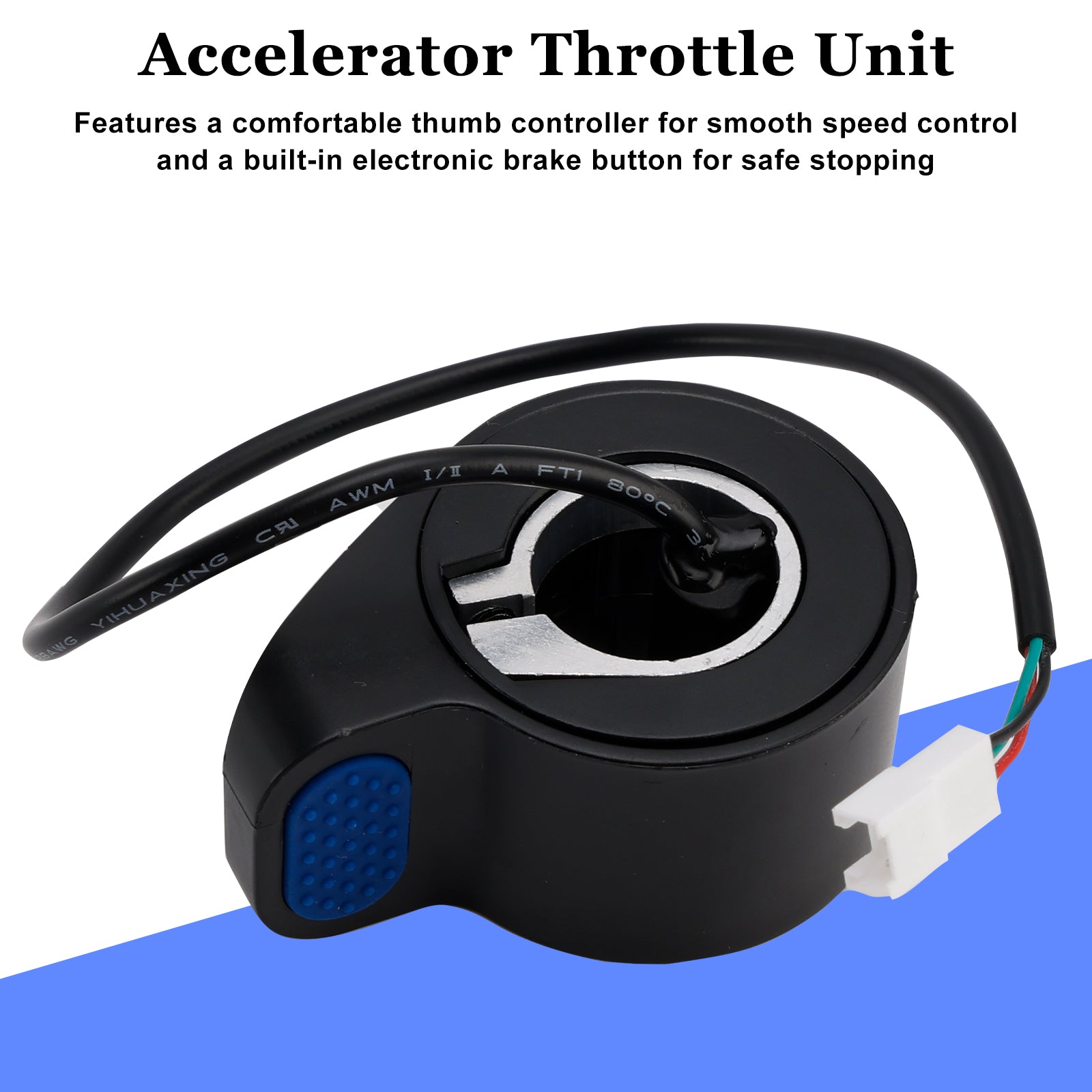 Poignée d'accélérateur pour trottinette électrique Xiaomi 4 Pro (1ère génération) bleue