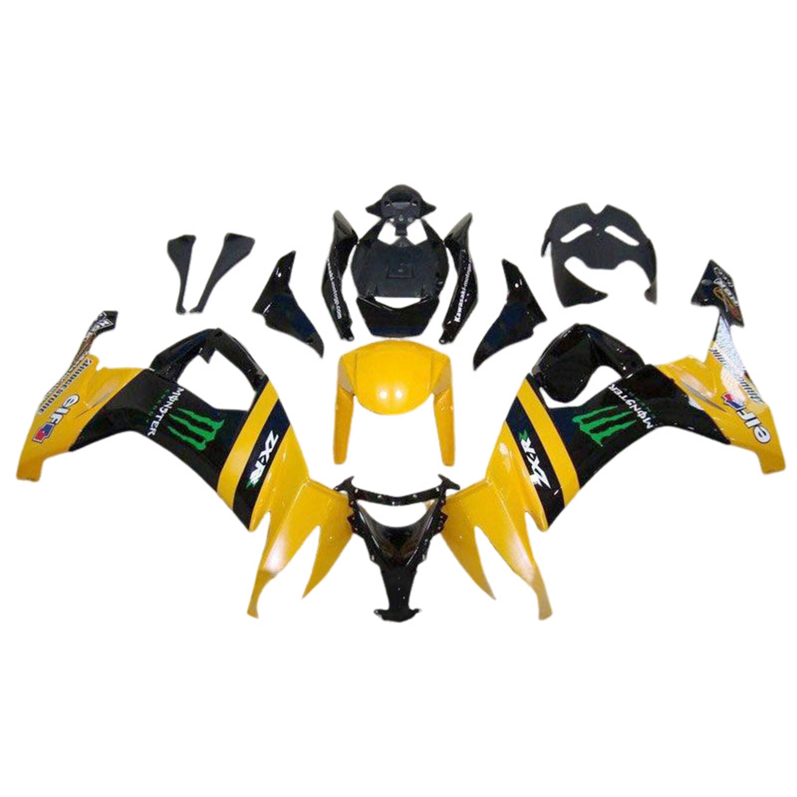 2008-2010 Kawasaki ZX10R Injection Fairing Kit Bodywork Plastic ABS