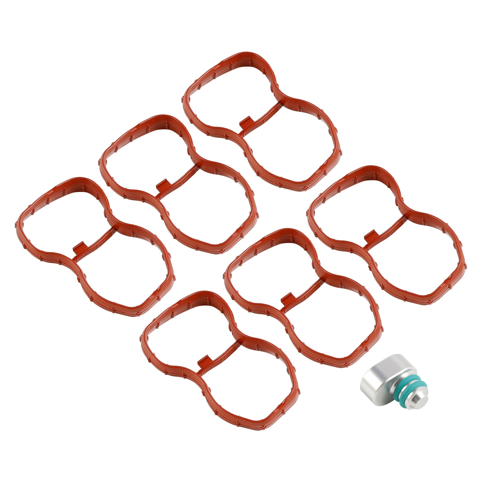 6PCS Inlaatspruitstuk Pakking 1167807480 Fit BMW E90-93 F10 F11 F07 X5 X6 N57