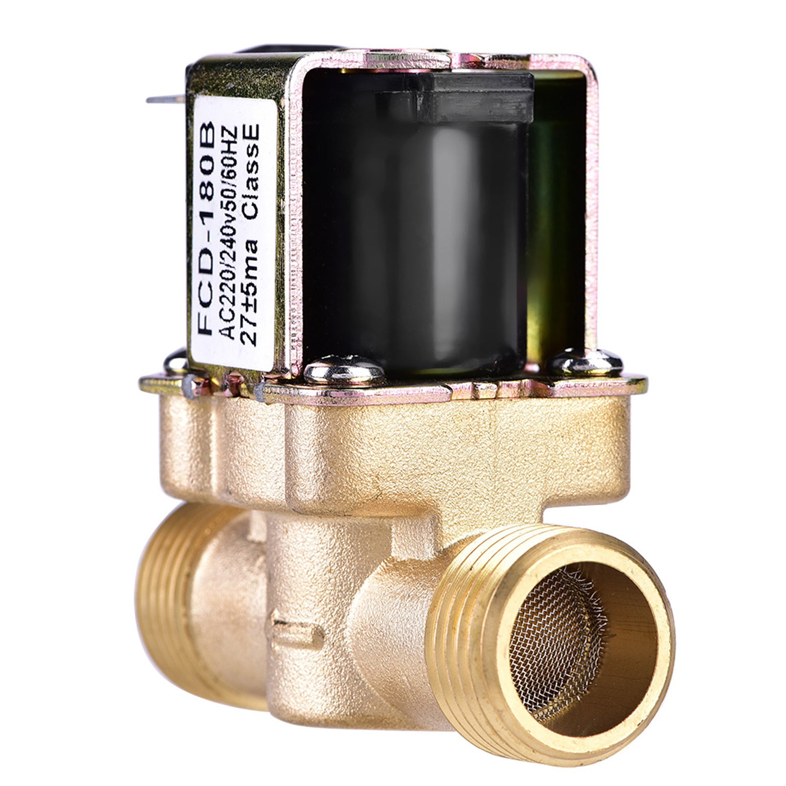 1/2" AC 220V Normally Closed Brass Electric Solenoid Valve For Water Control