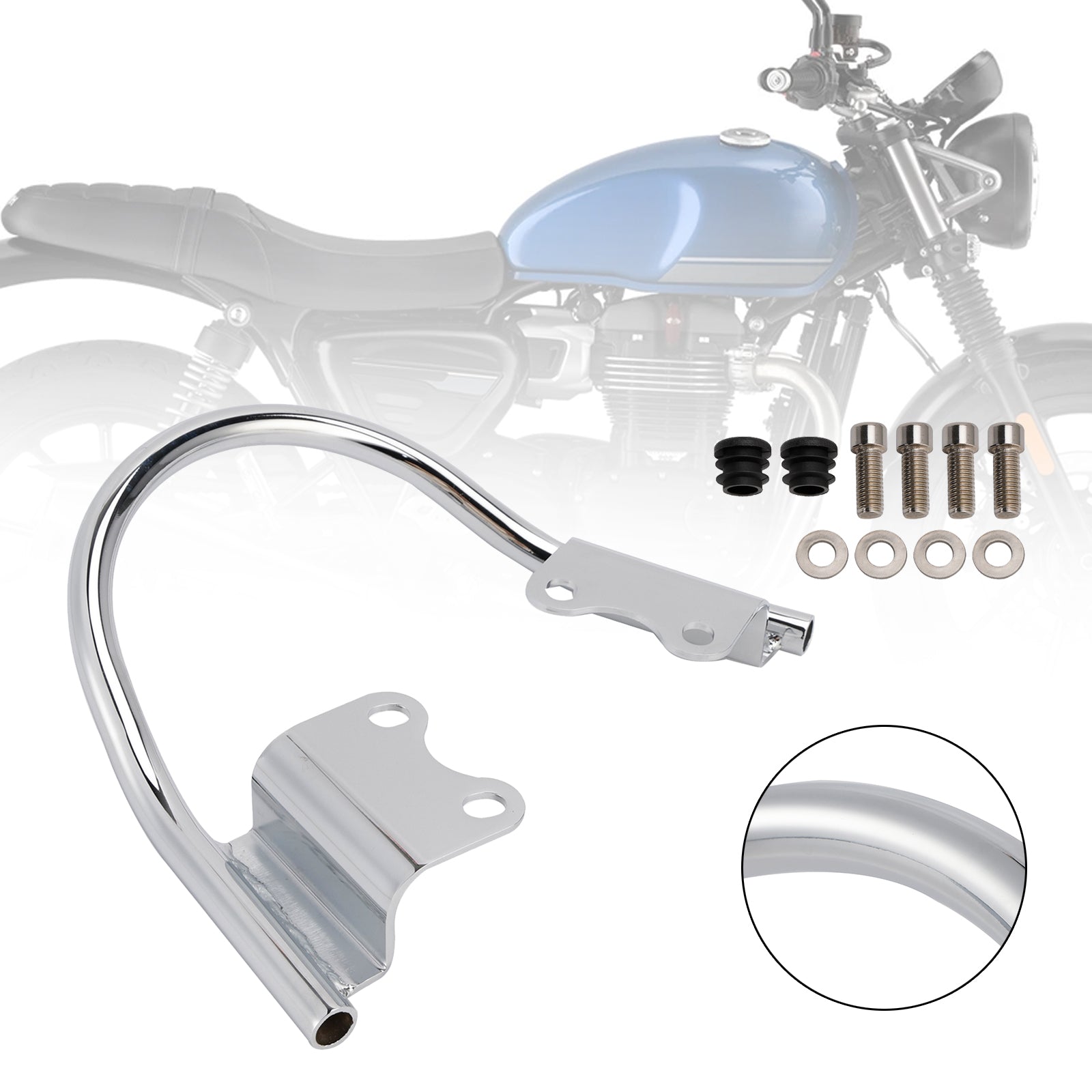 Soporte de mano para reposabrazos de pasajero apto para Honda MSX 125 Grom 125 2021-2024 (JC92)