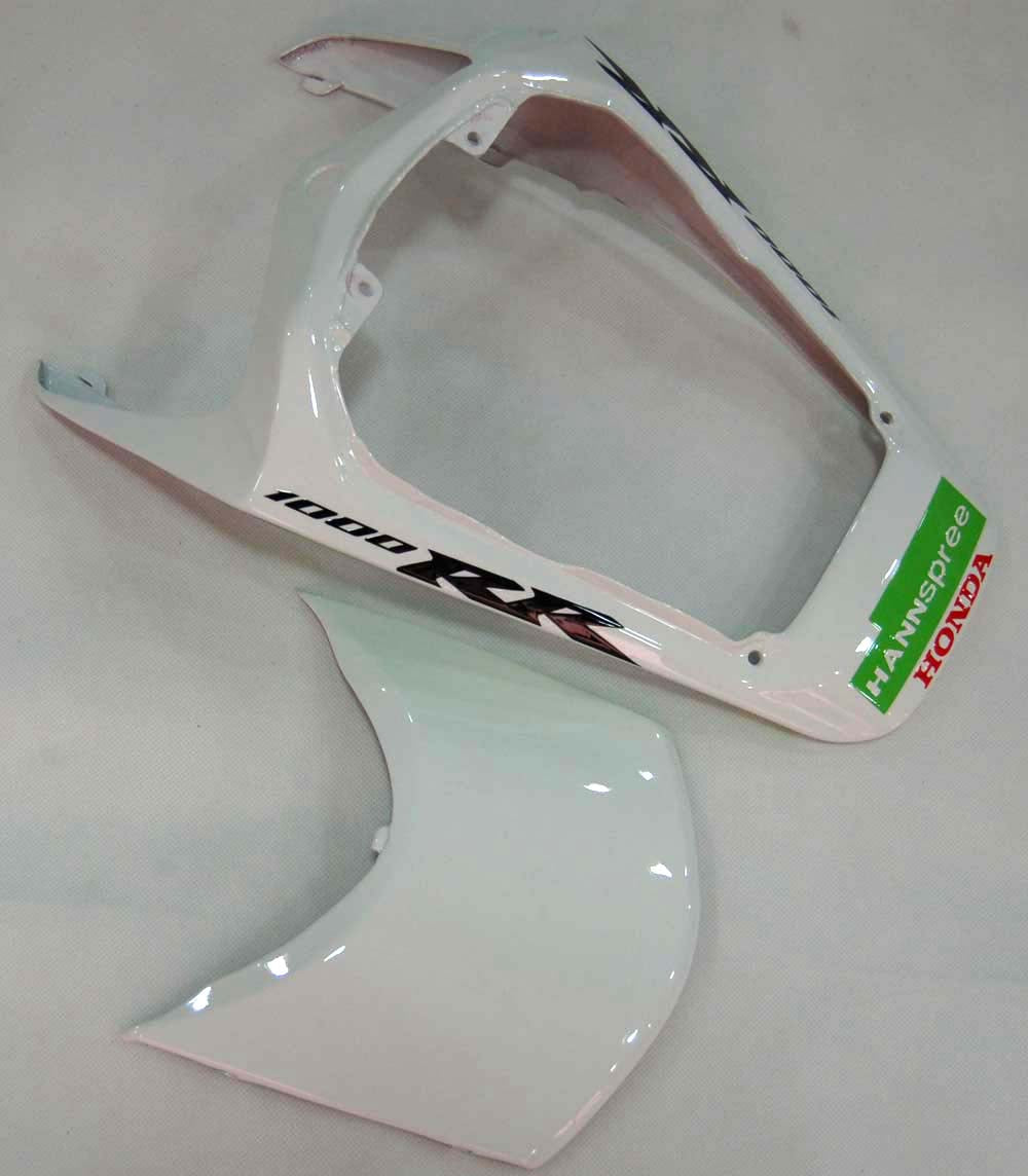 2008-2011 Honda CBR 1000 RR White Green Hannspree Racing Fairings Generic