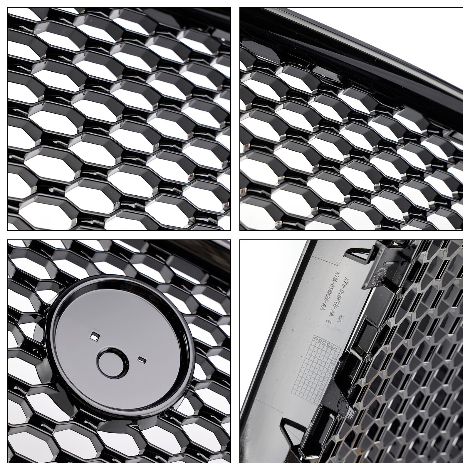 2015-2018 Jaguar XE Pre-Facelift Glanzend Zwart Honingraat Voorbumpergrille Grill