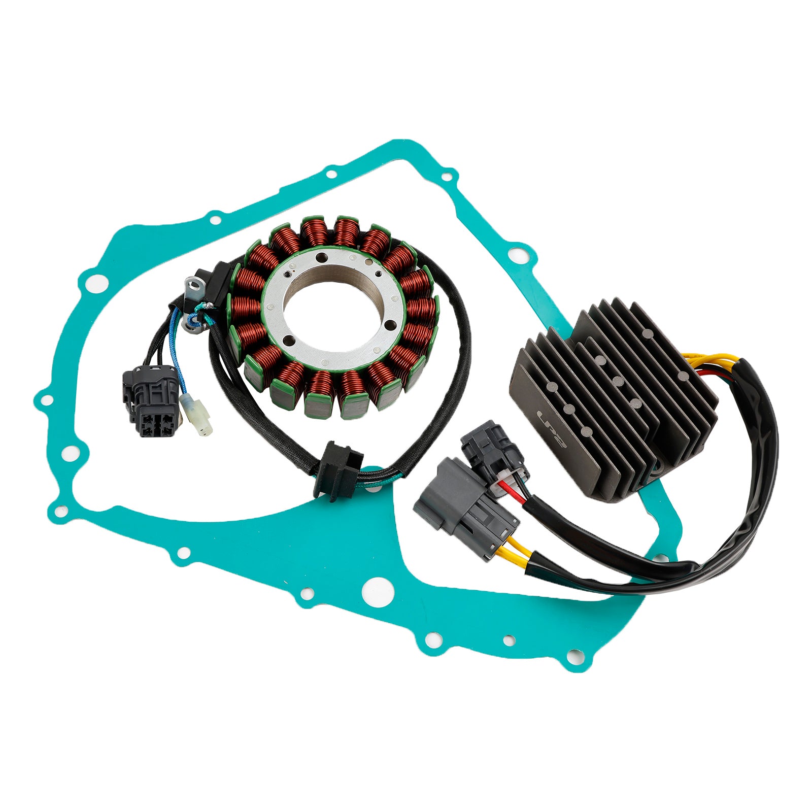 Stator et régulateur d'alternateur avec joint pour Kymco MAXXER MXU 400 450 465 i IRS