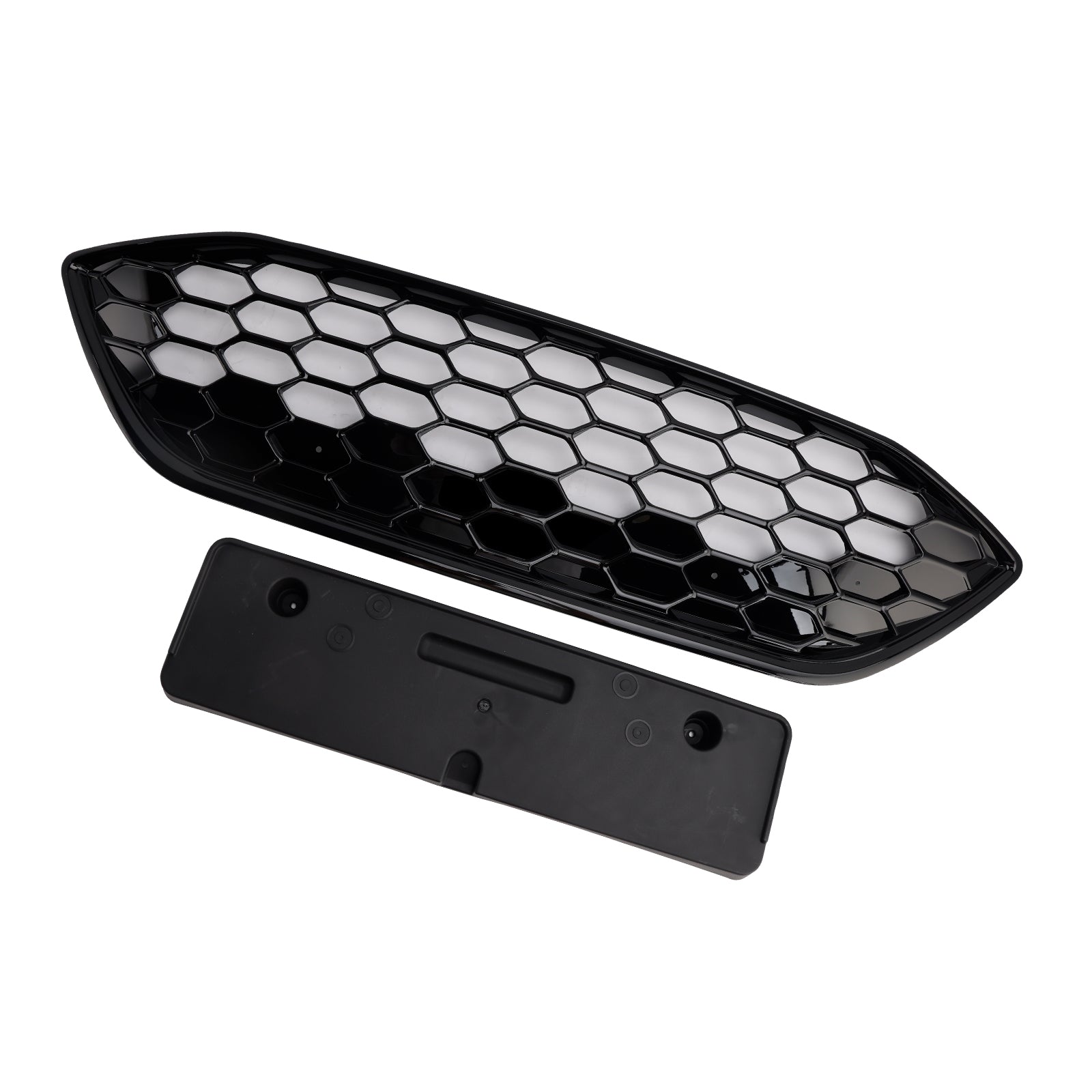 2018-2021 Ford Focus ST + ST Line MK4 Gloss Black Front Bumper Grille Grill