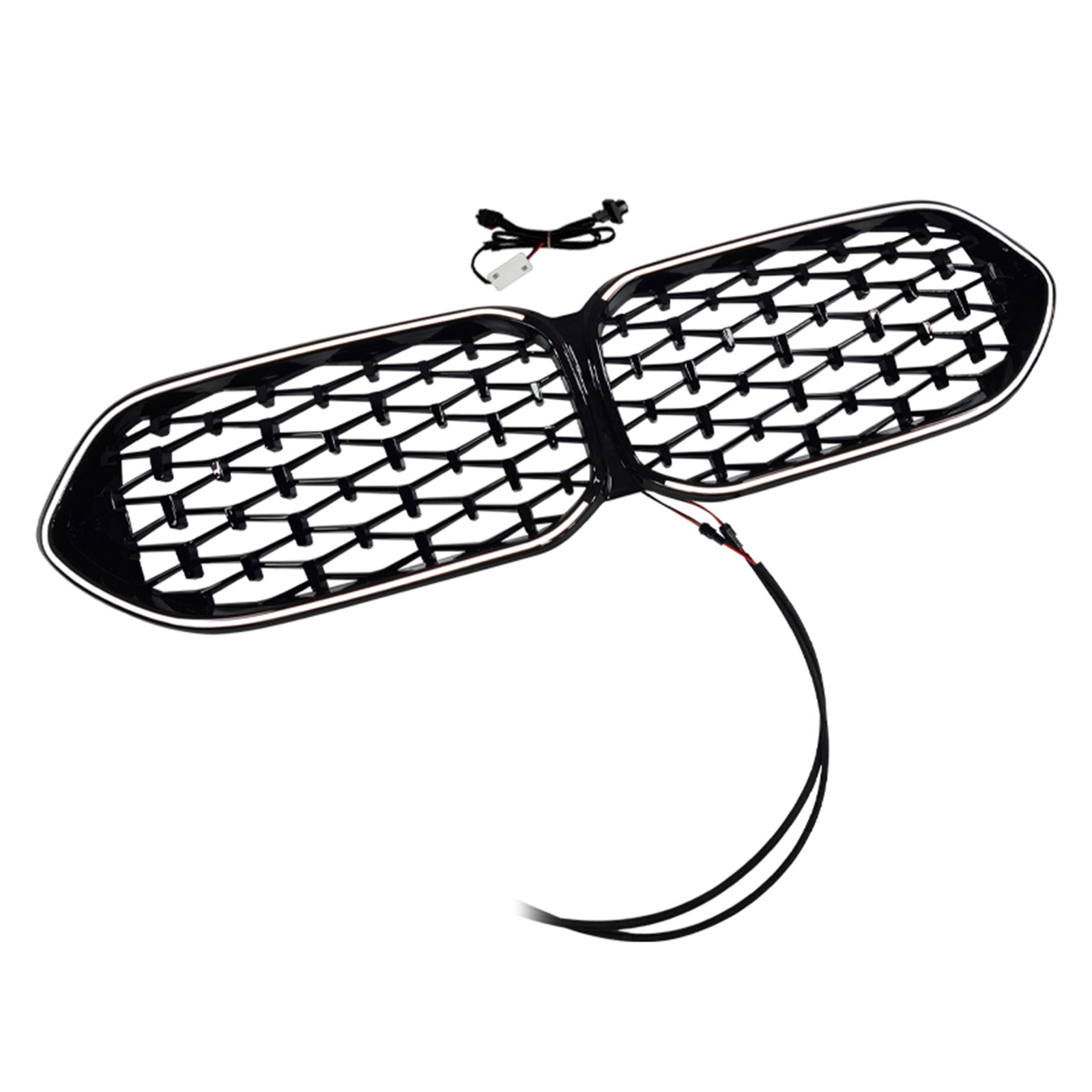 Gloss Black Front Grille Grill Fit BMW 2 Series F44 2020-2023 Coupe Diamond