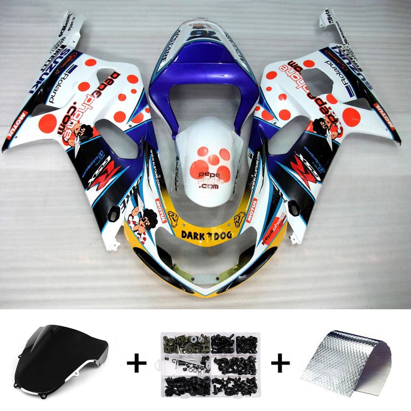 Injection Fairing Kit Bodywork Plastic ABS For Suzuki GSXR1000 2000-2002 K1 K2