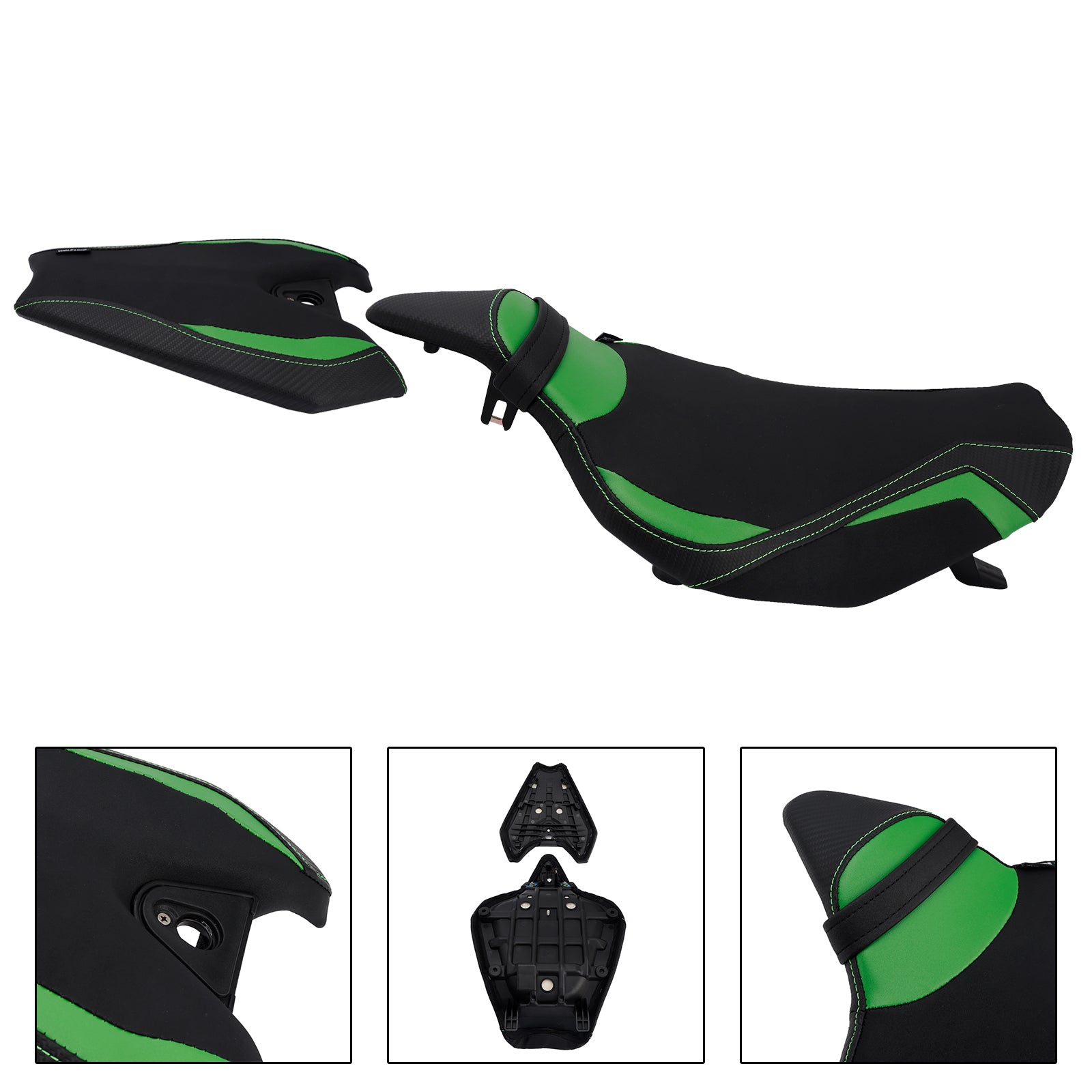 Lower Front W/ Rear Seat Driver Pillion Green1 For Kawasaki Z1000 2014-2025 2024