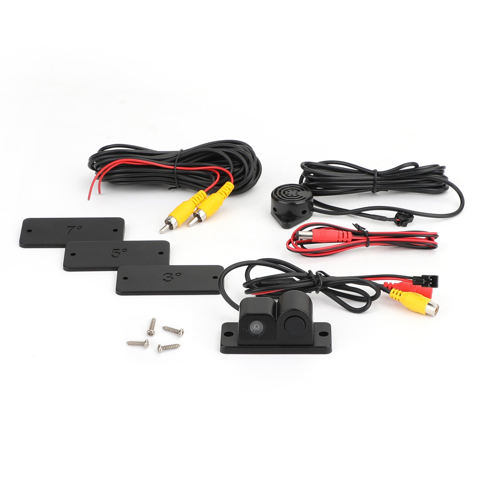 Geluidspieper + parkeersensorradar + achteruitrijcamera 3-in-1 parkeersysteemkit