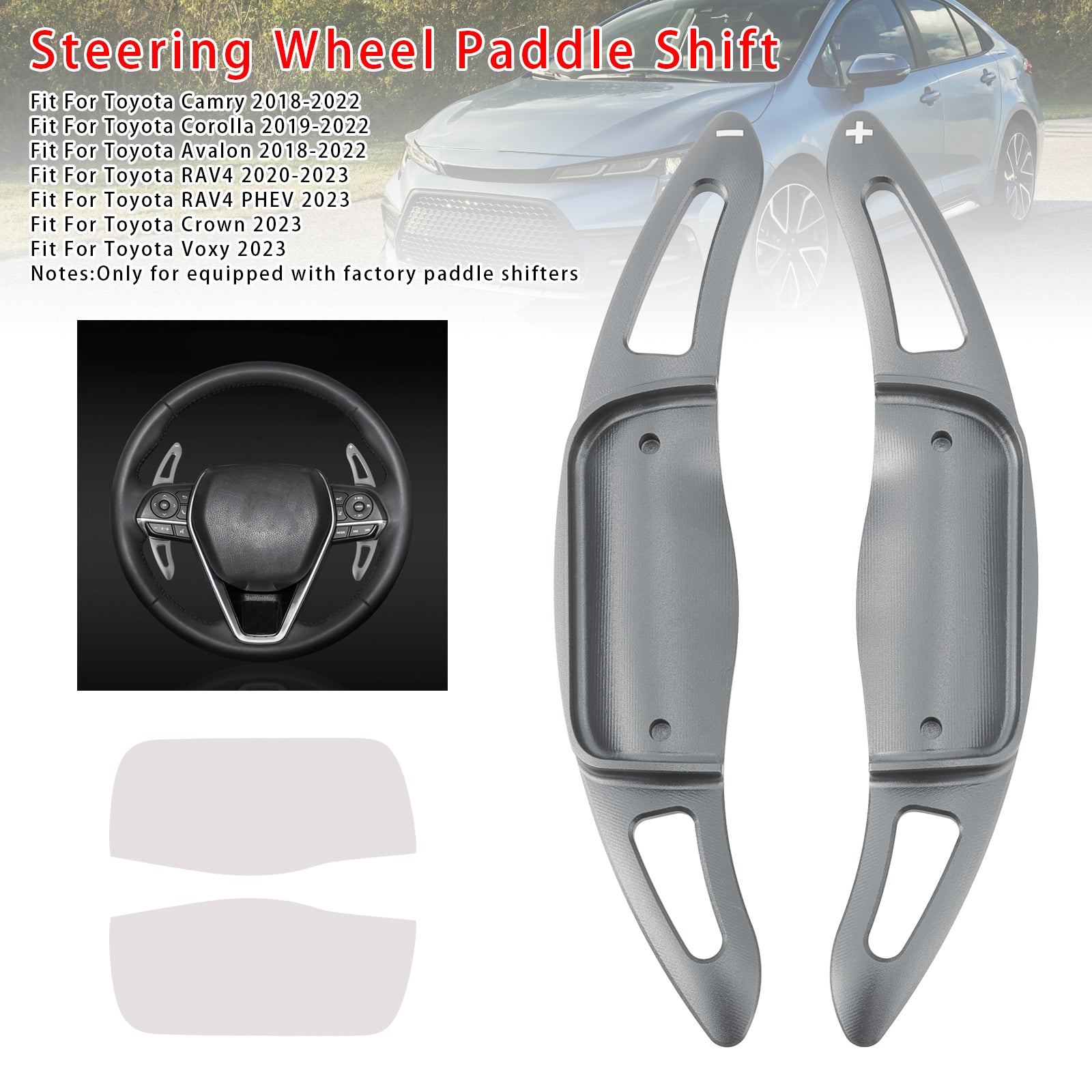 Stuurwiel schakelpeddelverlenging voor Toyota Camry Avalon