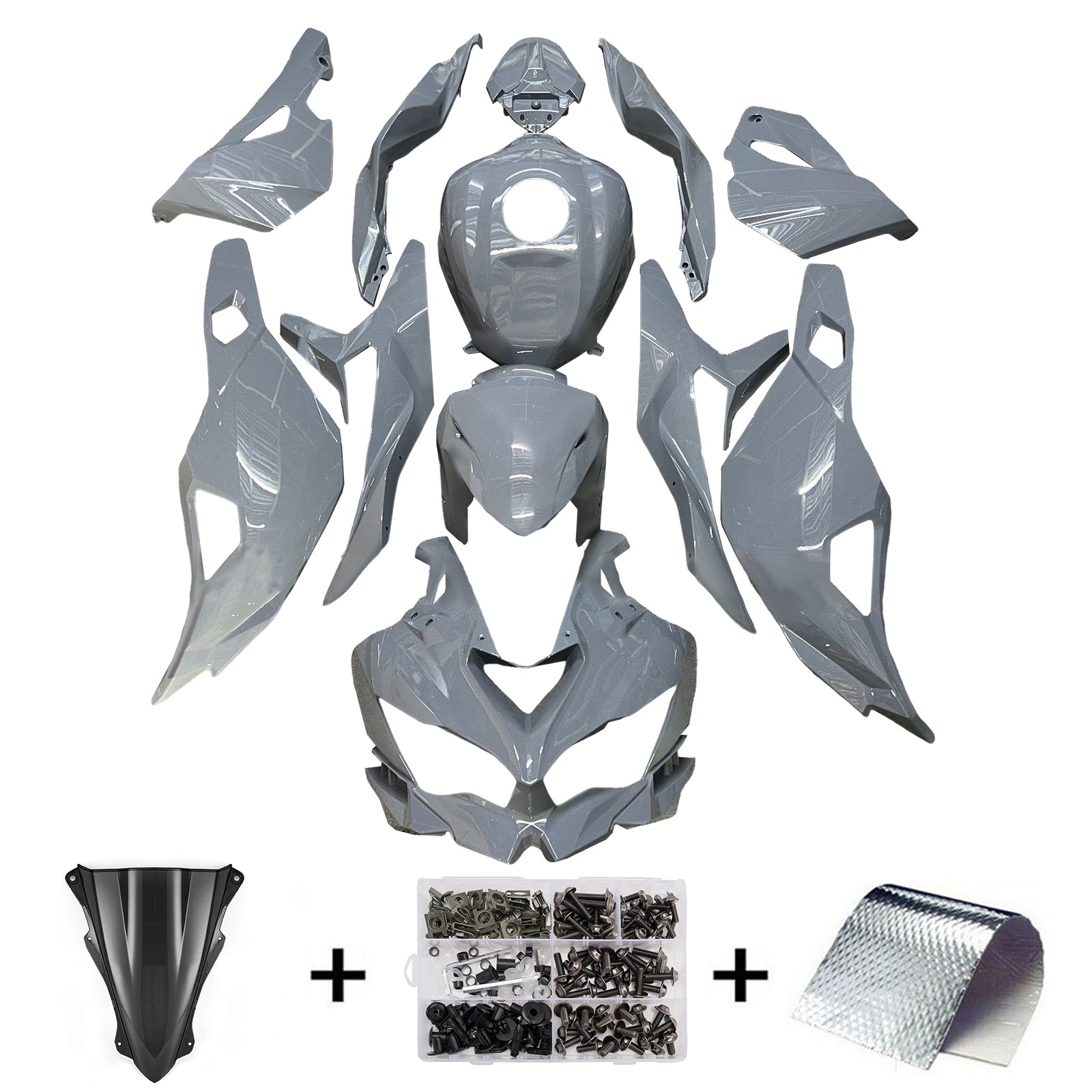 Injeksjonsfairing Kit Fit for Kawasaki Ninja ZX-25R ZX-4R ZX-4RR 2019-2025