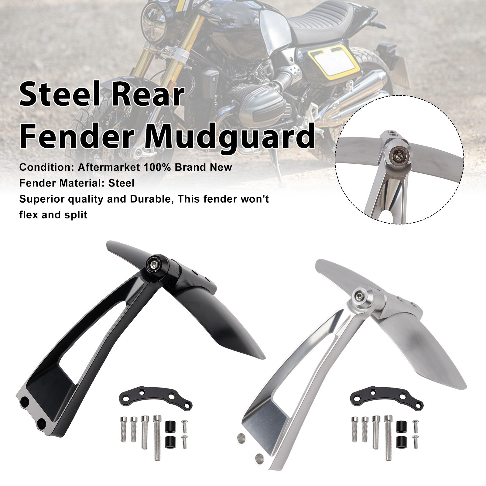 2025-2026 For BMW R12 GS Steel Rear Fender Mudguard