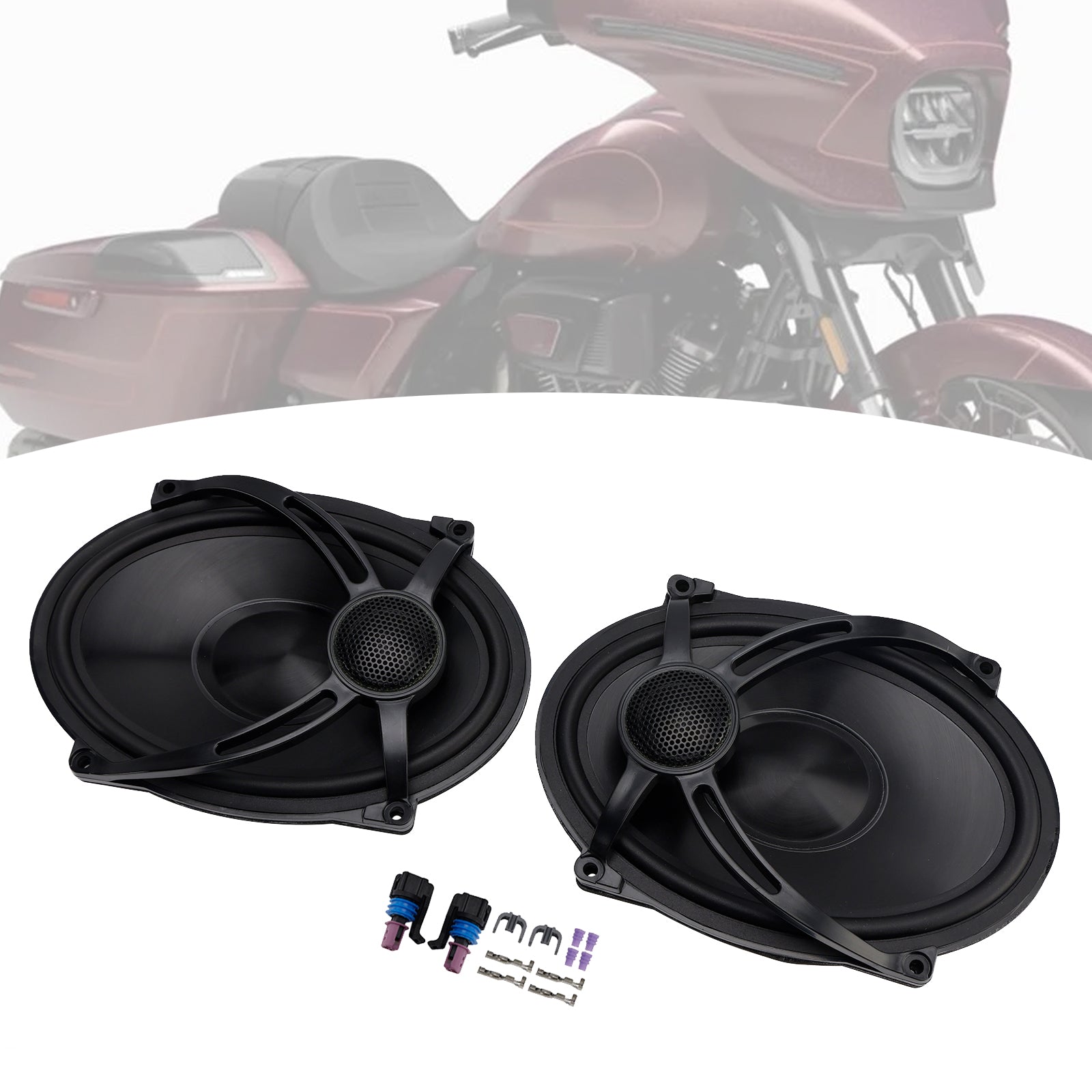 1994-2024 Touring Road Glide Flhr 2X 5"X7" Högtalarsats för sadelväska