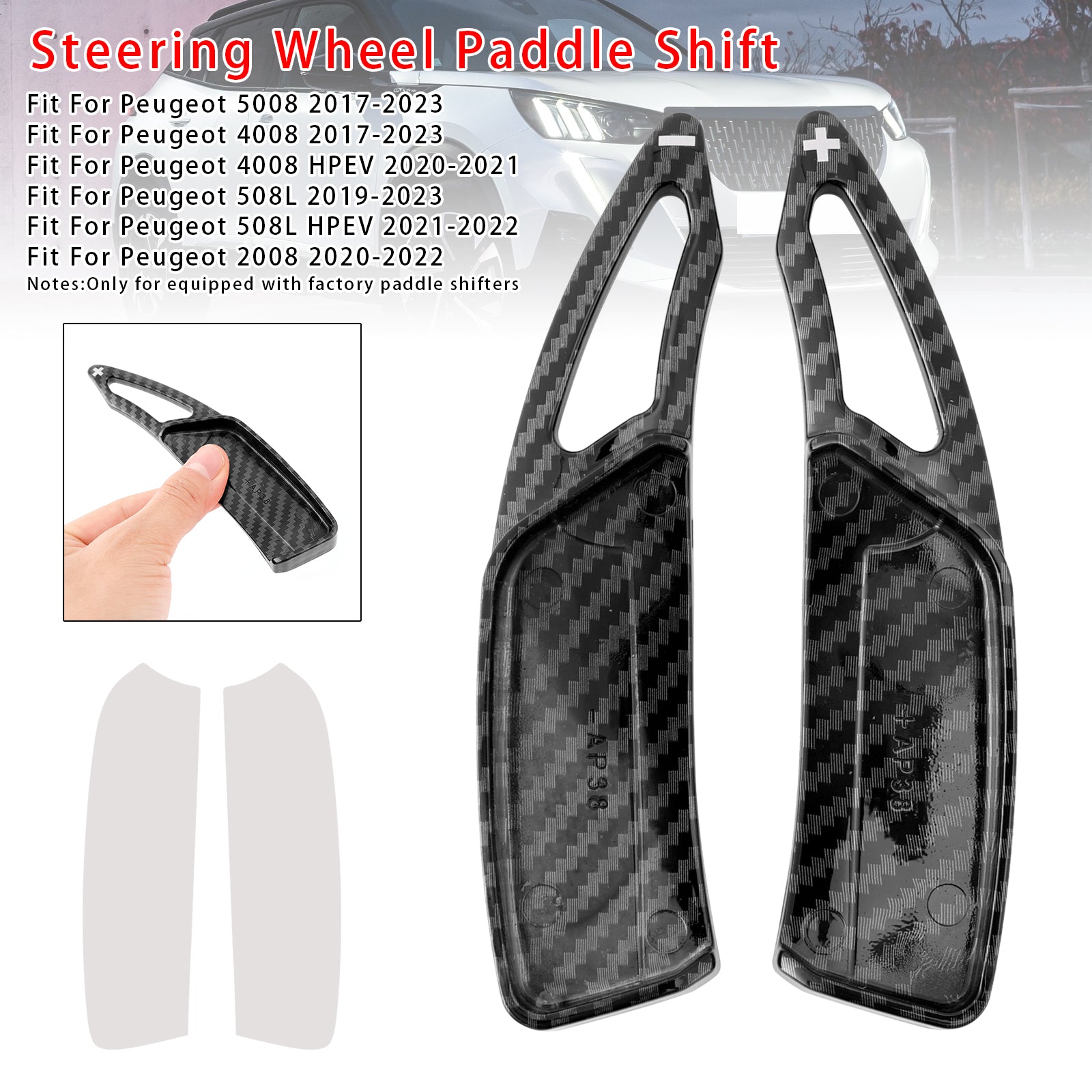 Stuurwiel Paddle Shifter Uitbreiding Geschikt voor Peugeot 2017-2023