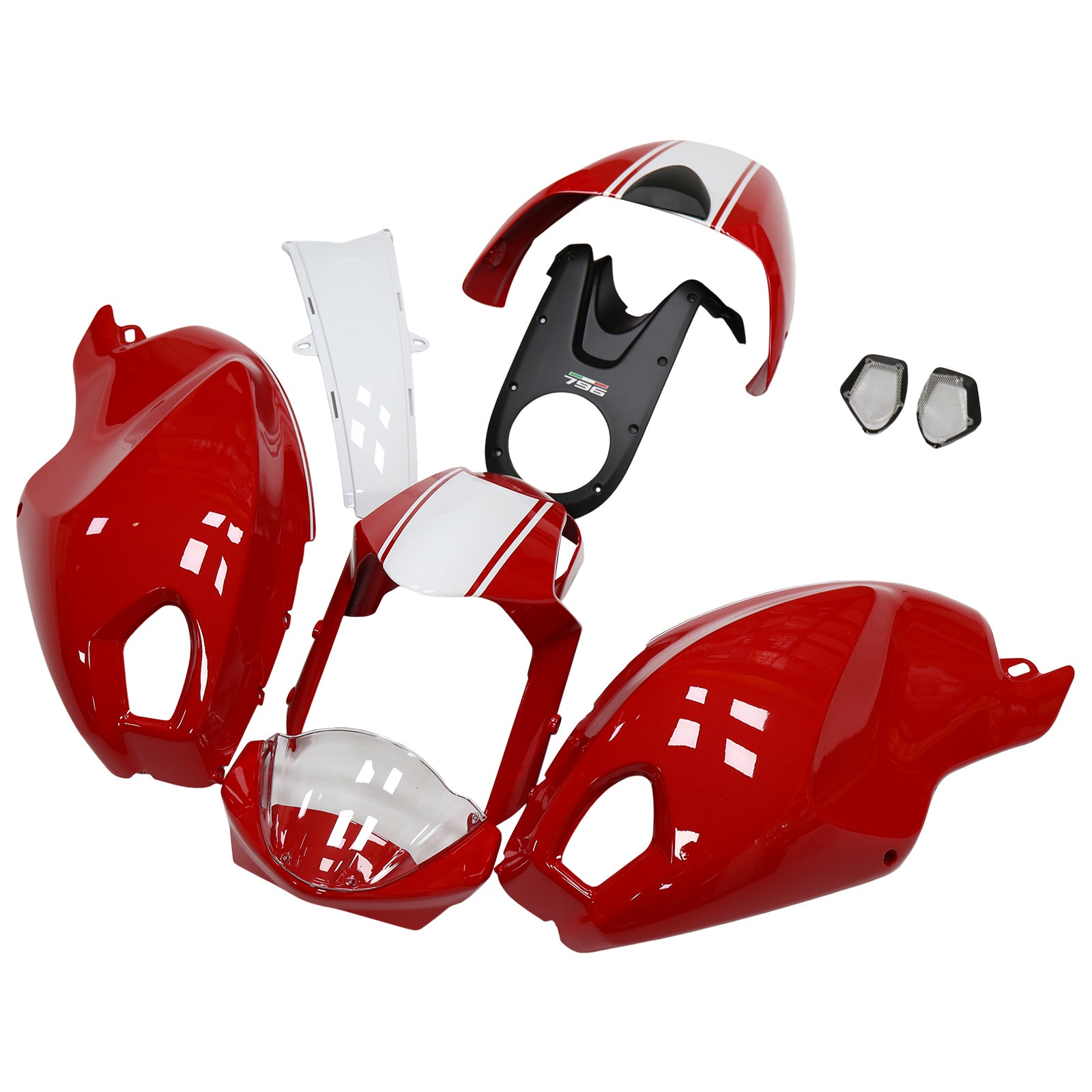 Injection Fairing Kit Bodywork For Ducati Monster 696 796 1100 S EVO all years