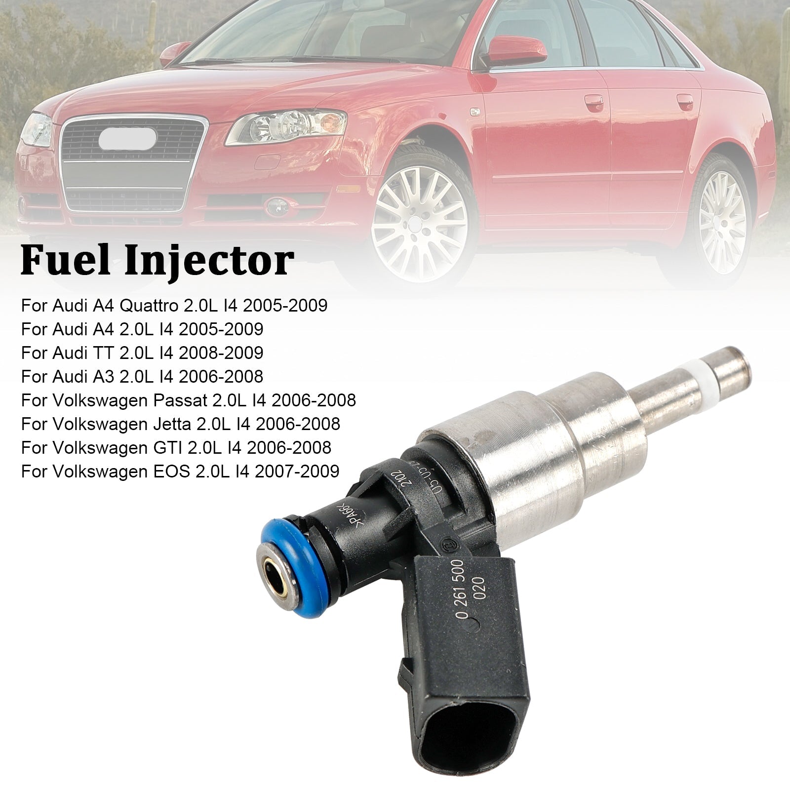 2006-2008 Audi A3 2.0L I4 1 pièces injecteur de carburant 06F906036A