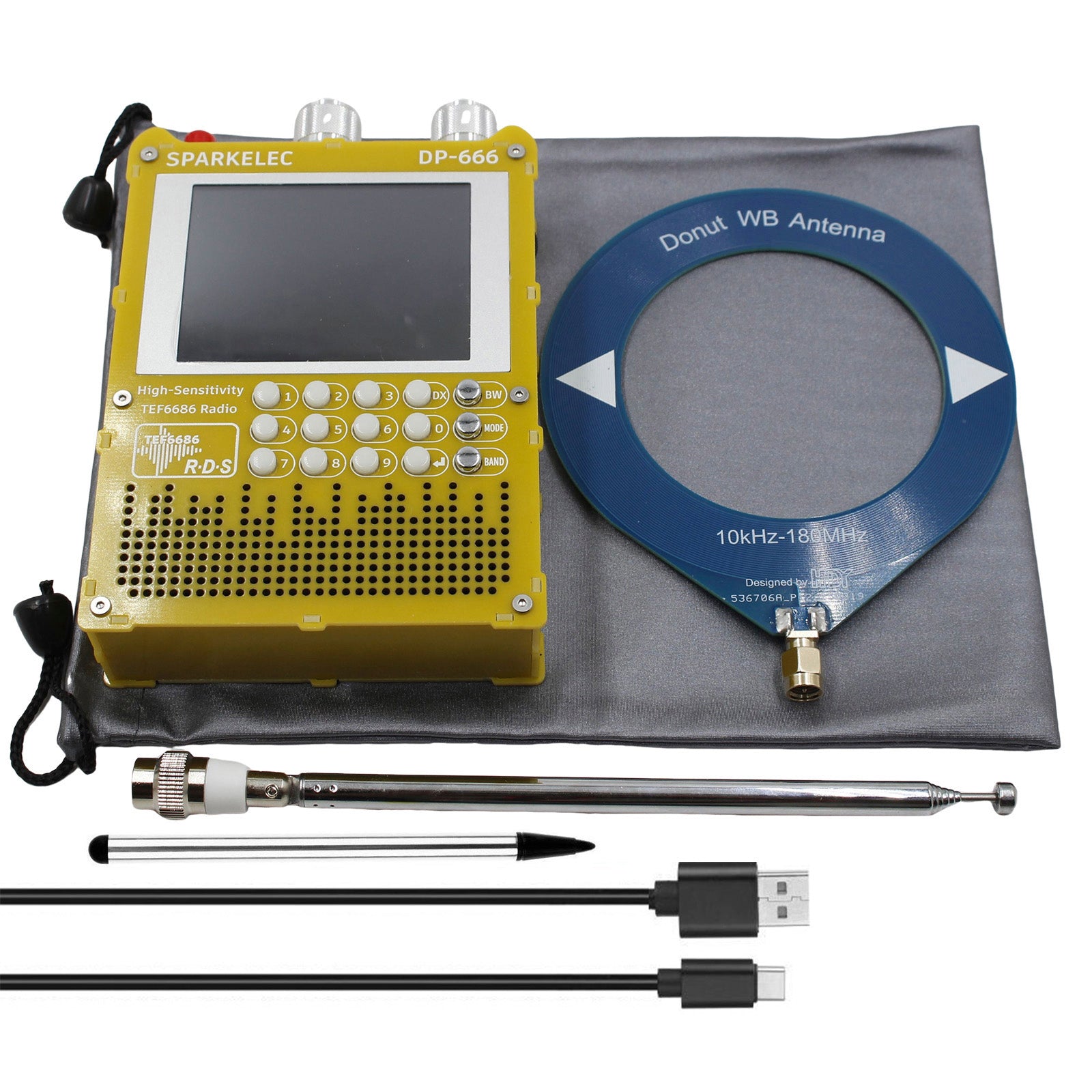 TEF6686 DSP Radio DP666 High Sensitivity Full Band LW MW SW 0IRT Shortwave Radio