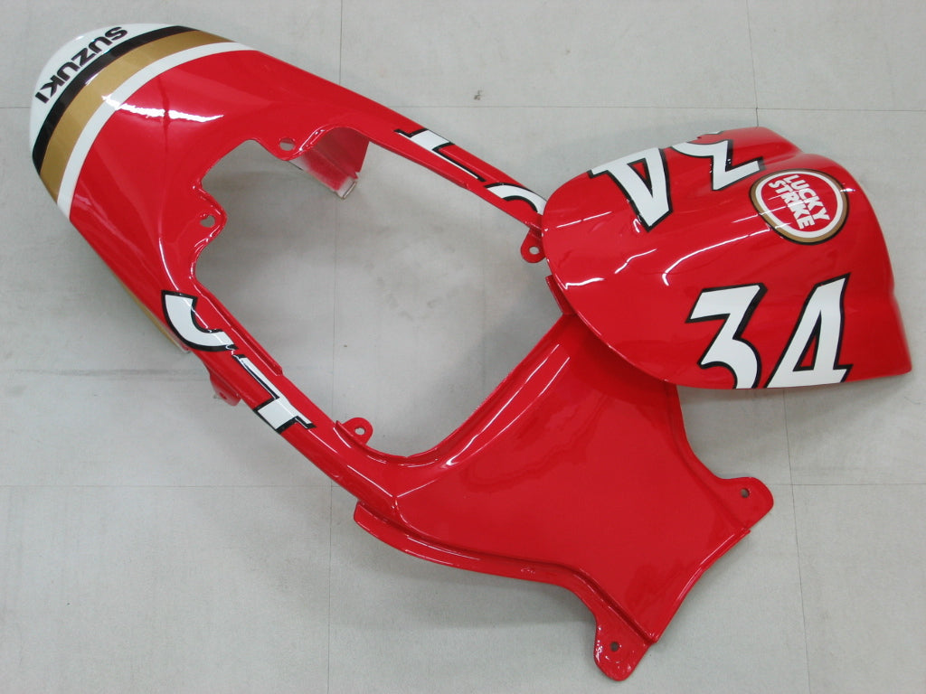 2006-2007 GSXR 600/750 Carénage de carrosserie rouge Ensemble de plastiques moulés par injection ABS générique