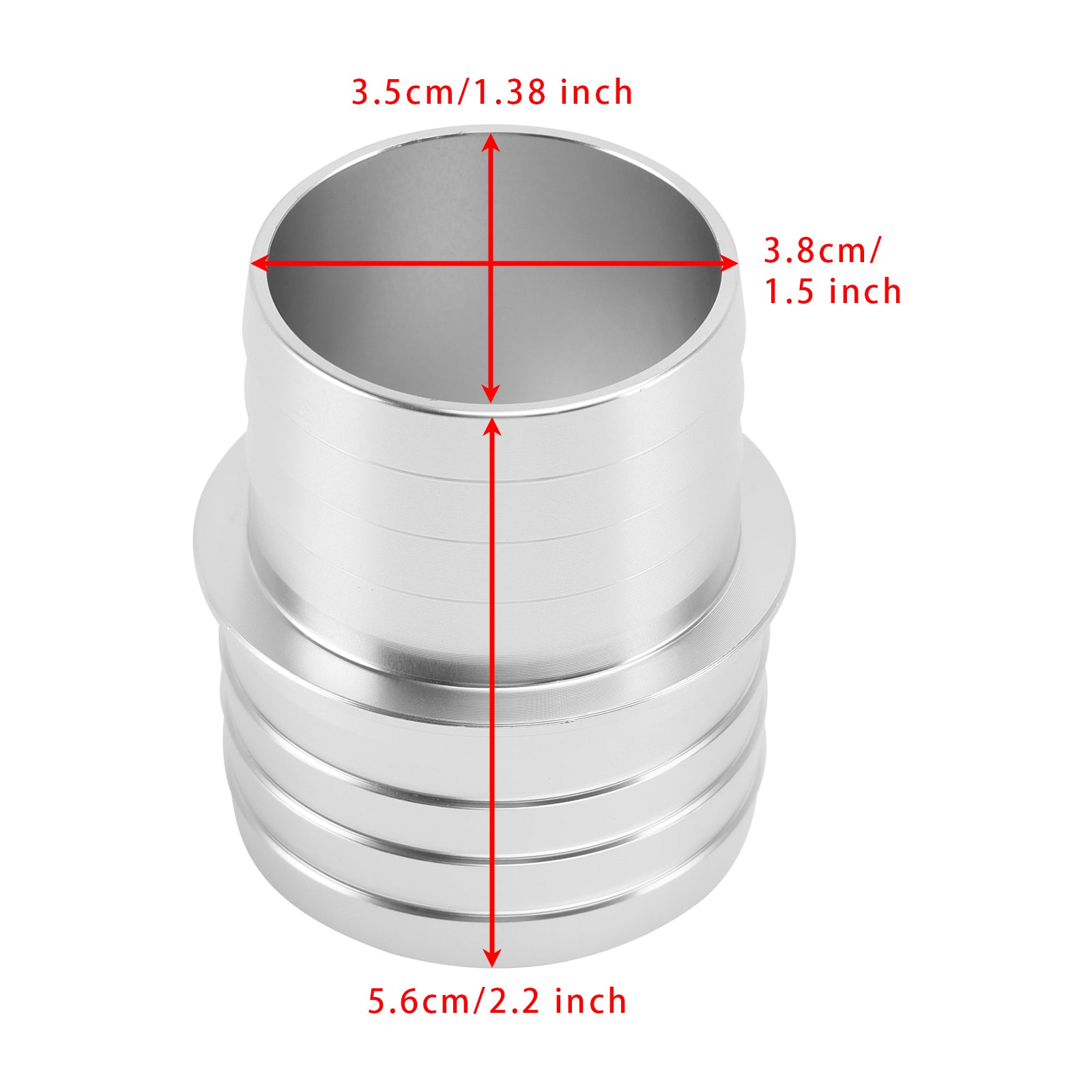 1-1/2" to 1-3/4" Inch Hose Barb Splice Coupler Repair Reducer Fitting Adapter