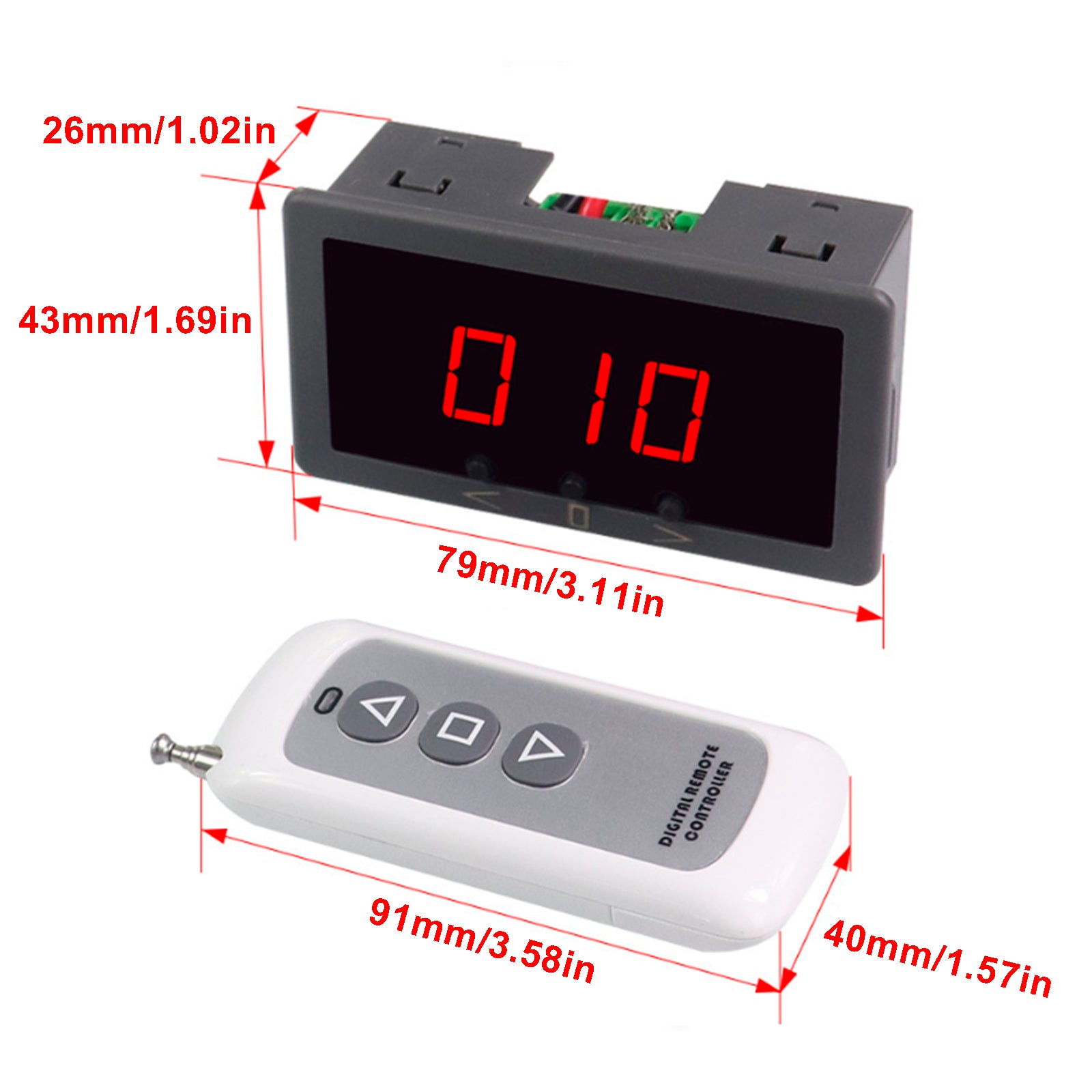 6V 12V 24V 5A PWM DC motorhastighetskontroller trådløs reversibel fjernkontroll