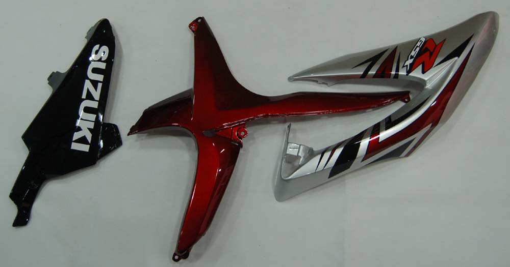 2008-2010 Suzuki GSXR 600 750 Argent Rouge GSXR Racing Carénages Générique