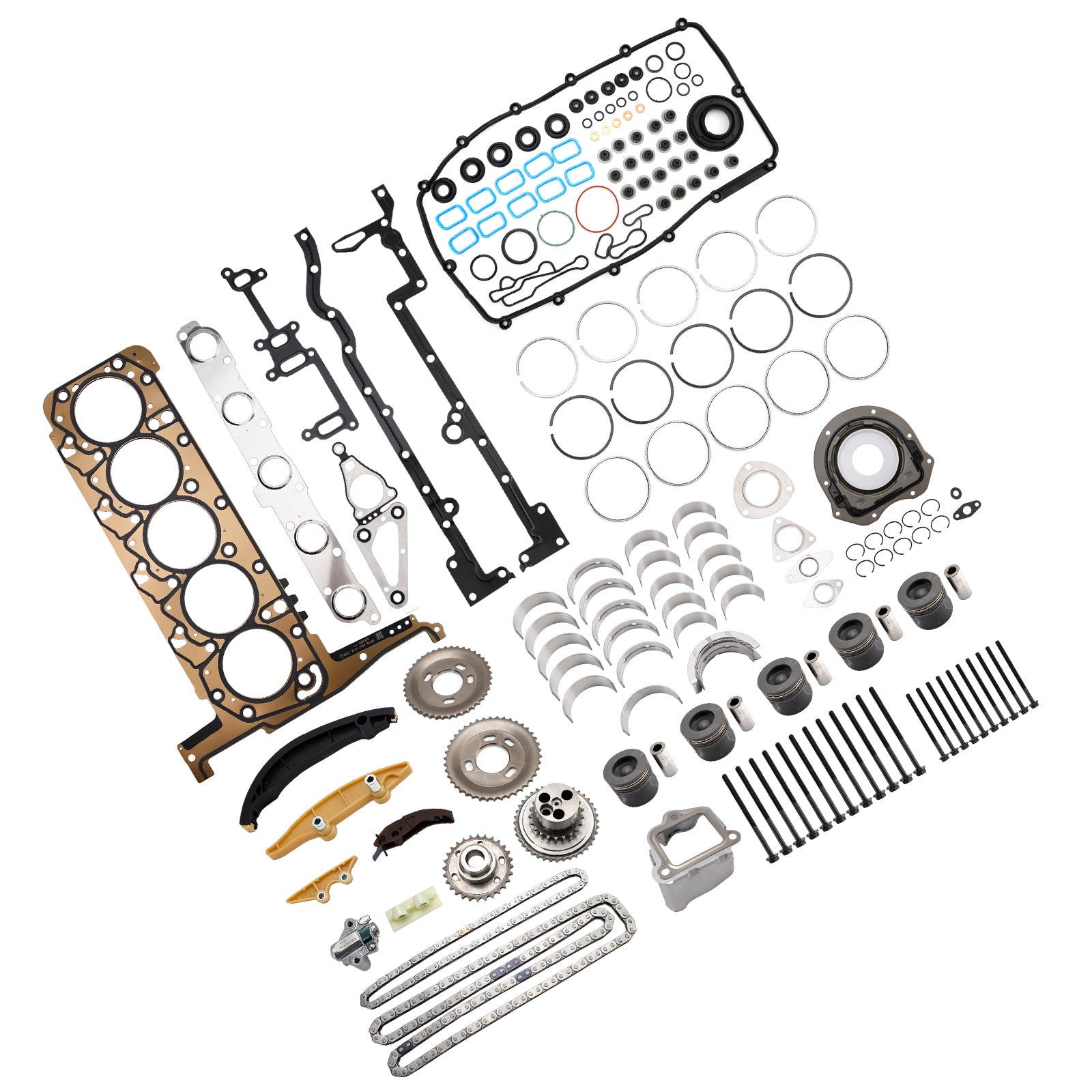 P5AT 3.2L Engine Rebuild Kit With Timing Kit for Mazda BT50 for Ford Ranger
