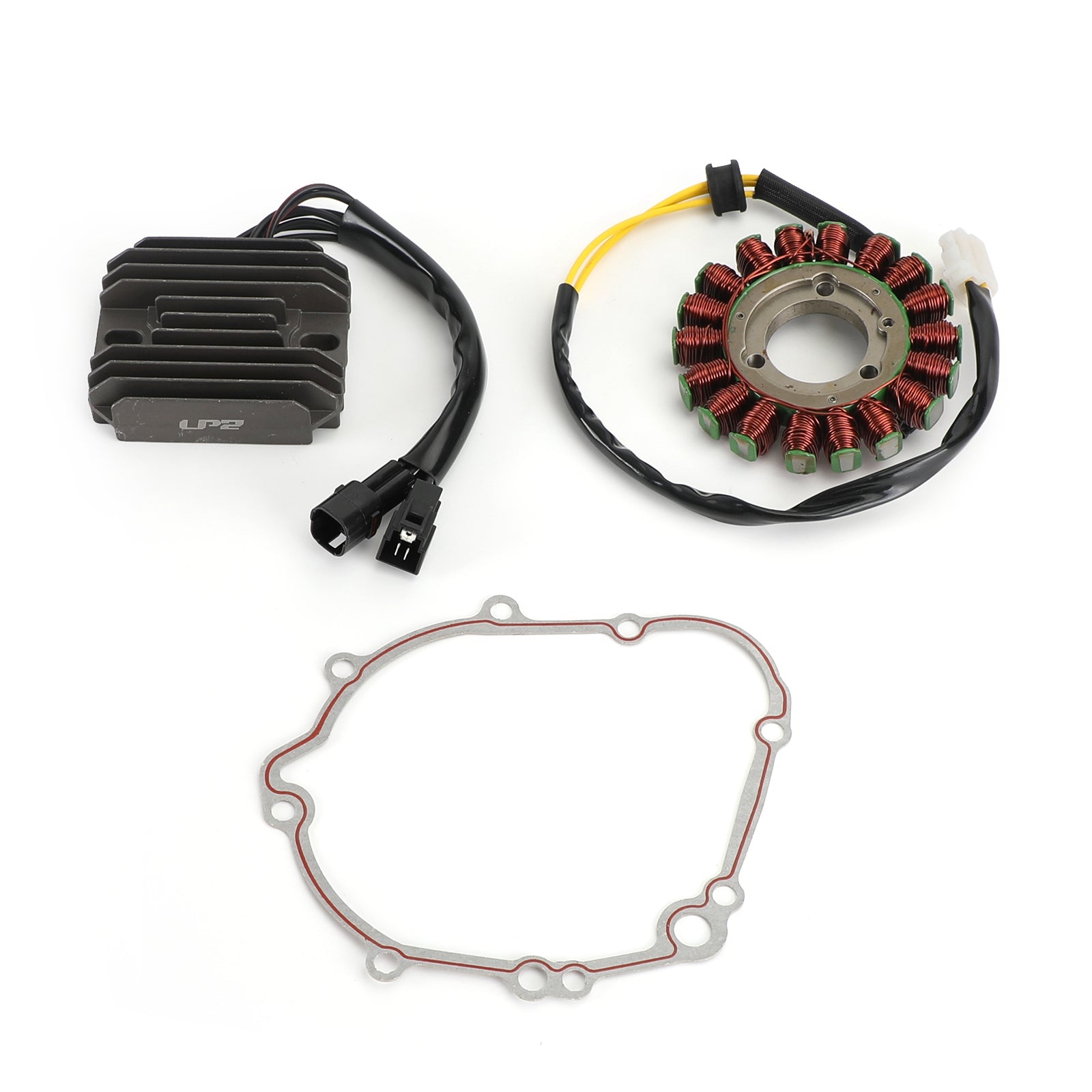 2006-2007 Suzuki GSX-R 600 GSXR600 Magneto Spoel Stator + Spanning Gelijkrichter + Pakking 32800-02H00 31401-01H00