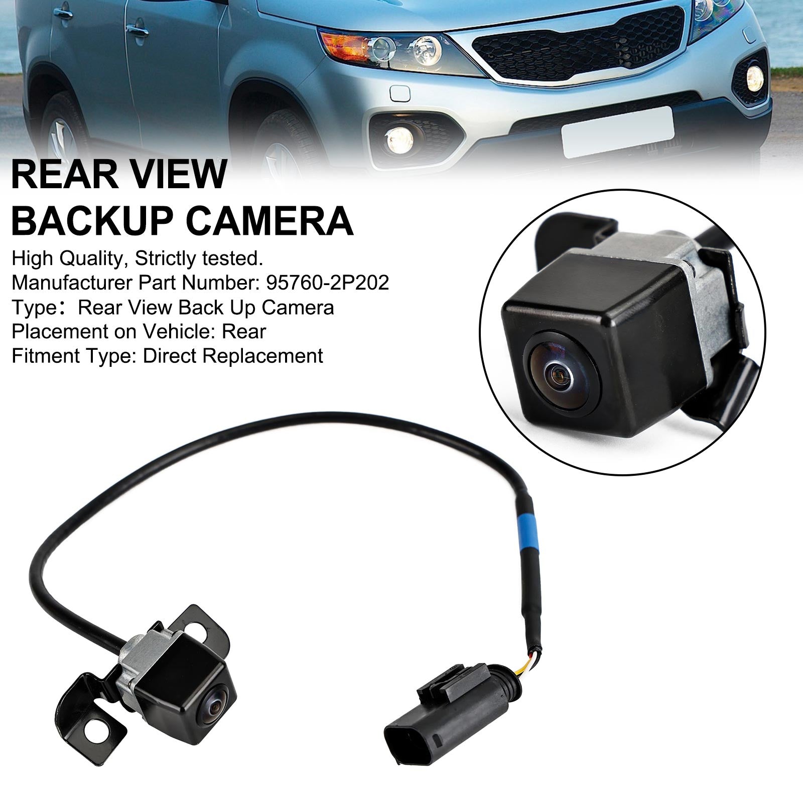 Rear View Backup Camera Reversing Camera 95760-2P202 For Kia Sorento 2009-2013