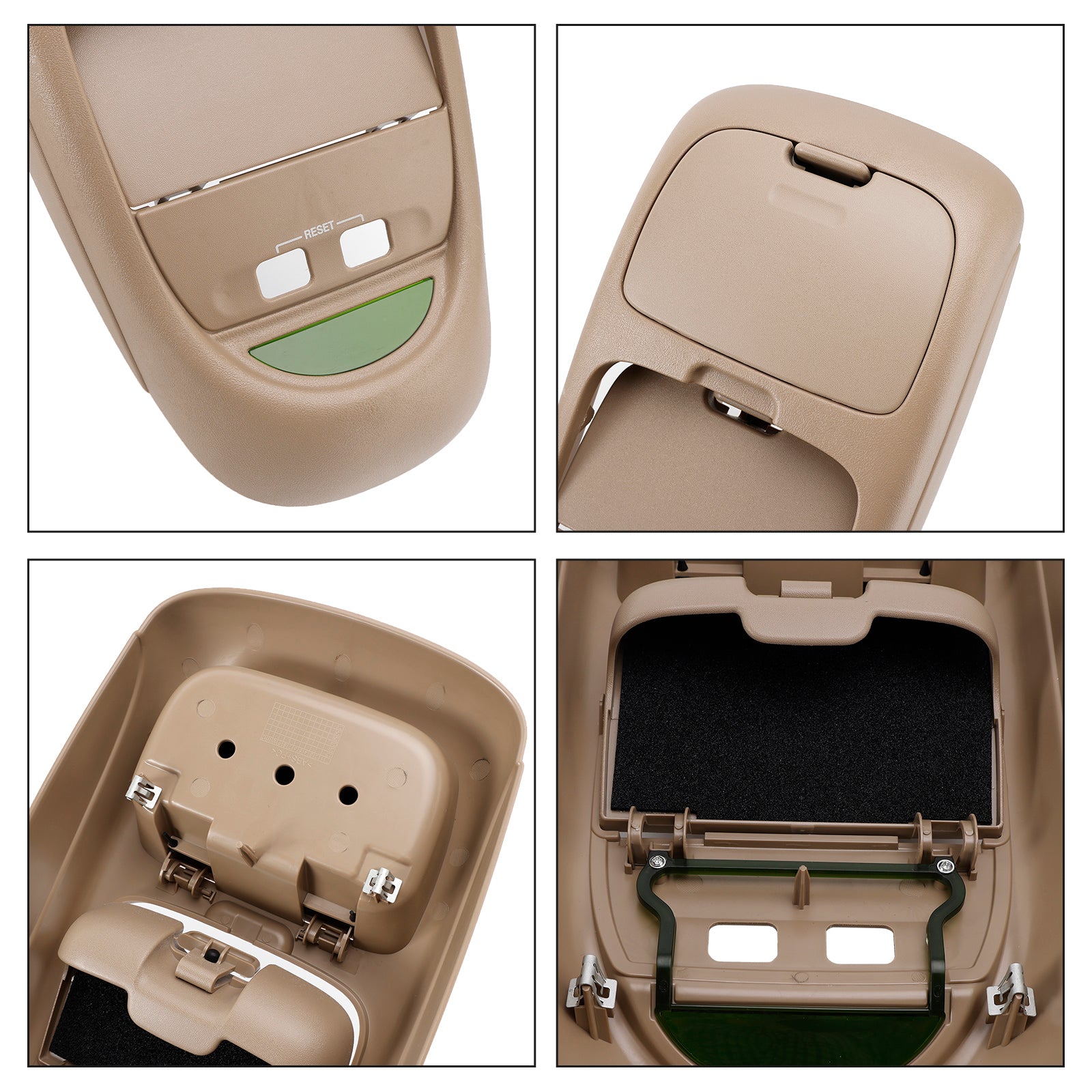 2002-2004 Ford F250 F-350 F-450 F-550 Super Duty Overhead Consol Montage utan soltak solbränna