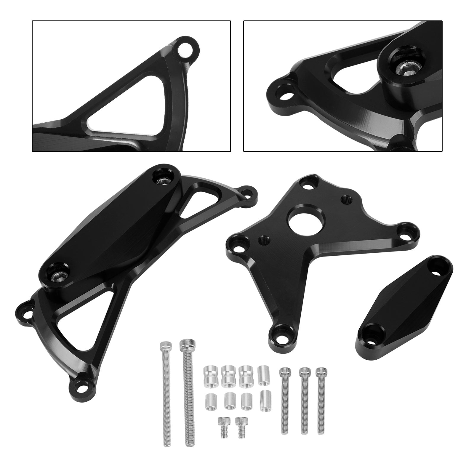 Couvercle de protection de moteur en plastique, curseur noir pour Suzuki Gsx-S1000/Gt 21-22 Katana