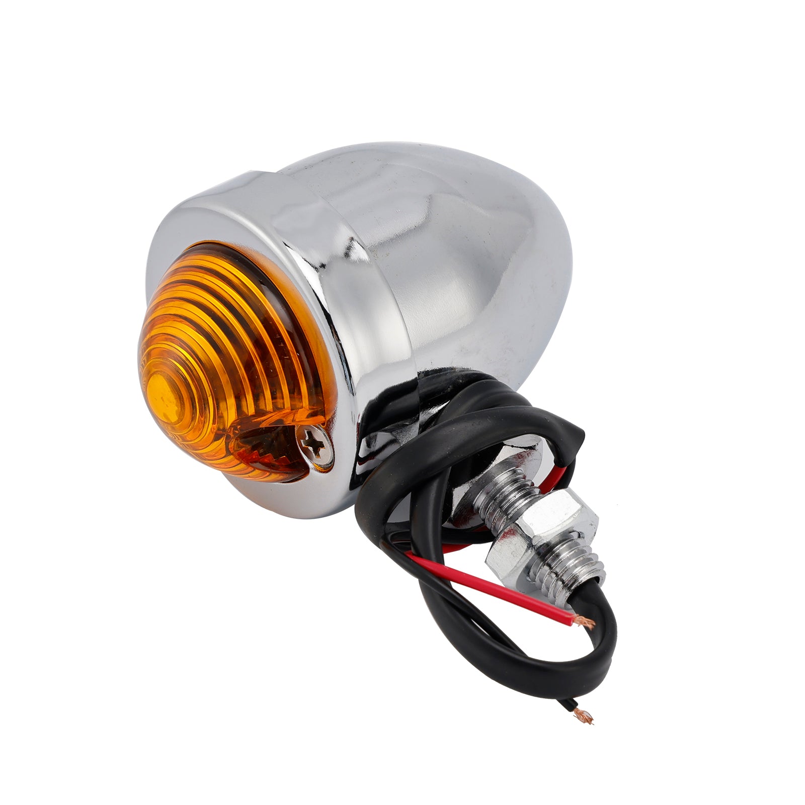 Motorcycle Beam Headlight Fog lampe personnalisée Chrome # D17 pour Racer Bobber Chopper