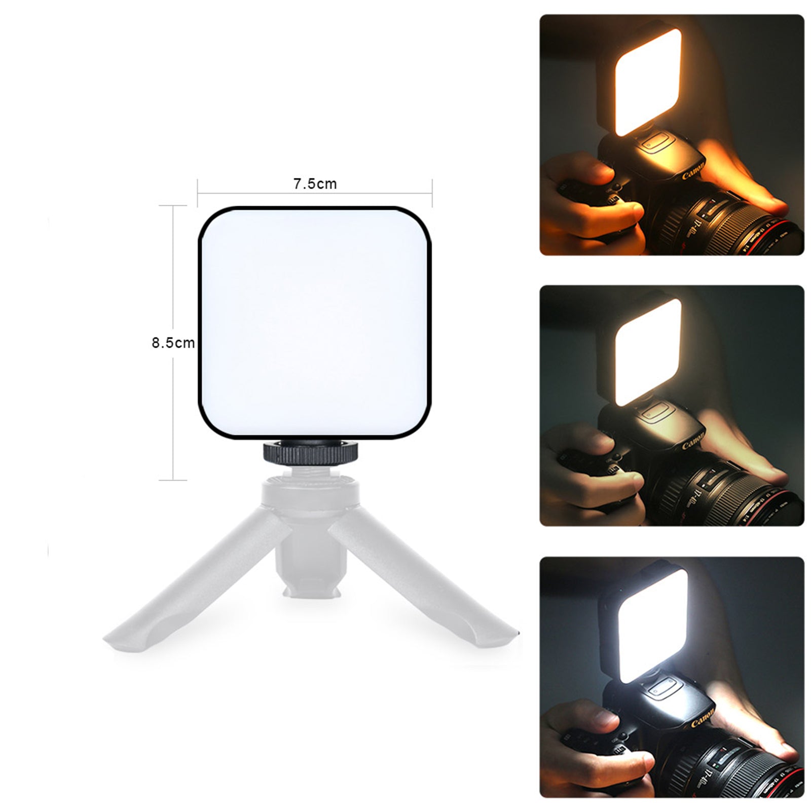 W64Lumière de remplissage de lumière vidéo LED RVB Caméra vidéo Téléphone portable Beauté en direct Extérieur